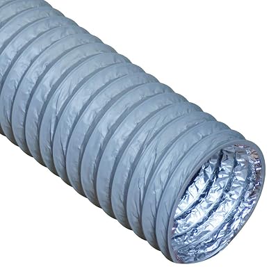Rubber-Cal"HVAC Ventilation-Flex" Duct - 12 in. ID x 25 ft. Length