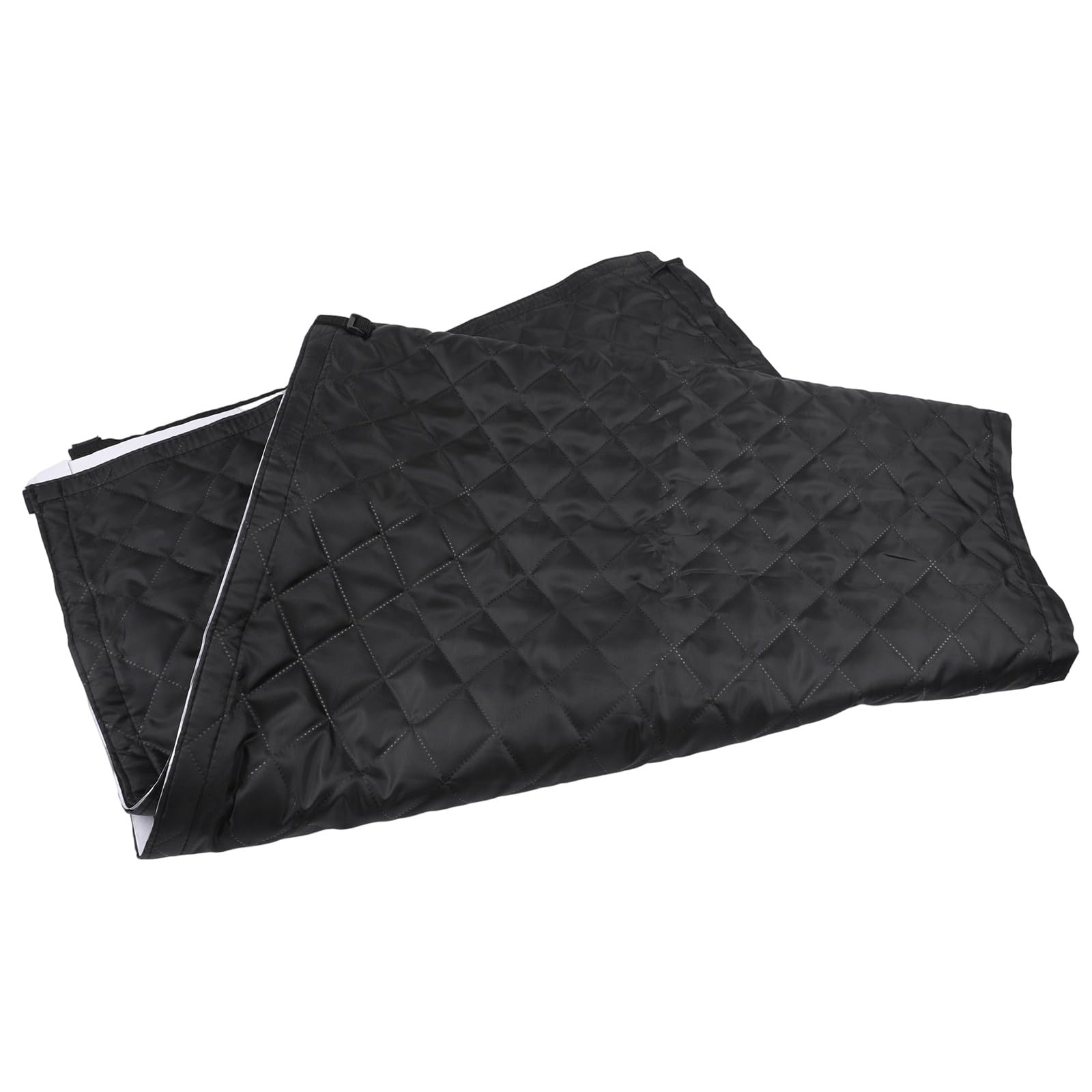 Housse de porte isolante pour camping-car, rideau thermique à trois couches Oxford et coton pour porte de camping-car, noir, 133 x 180 cm