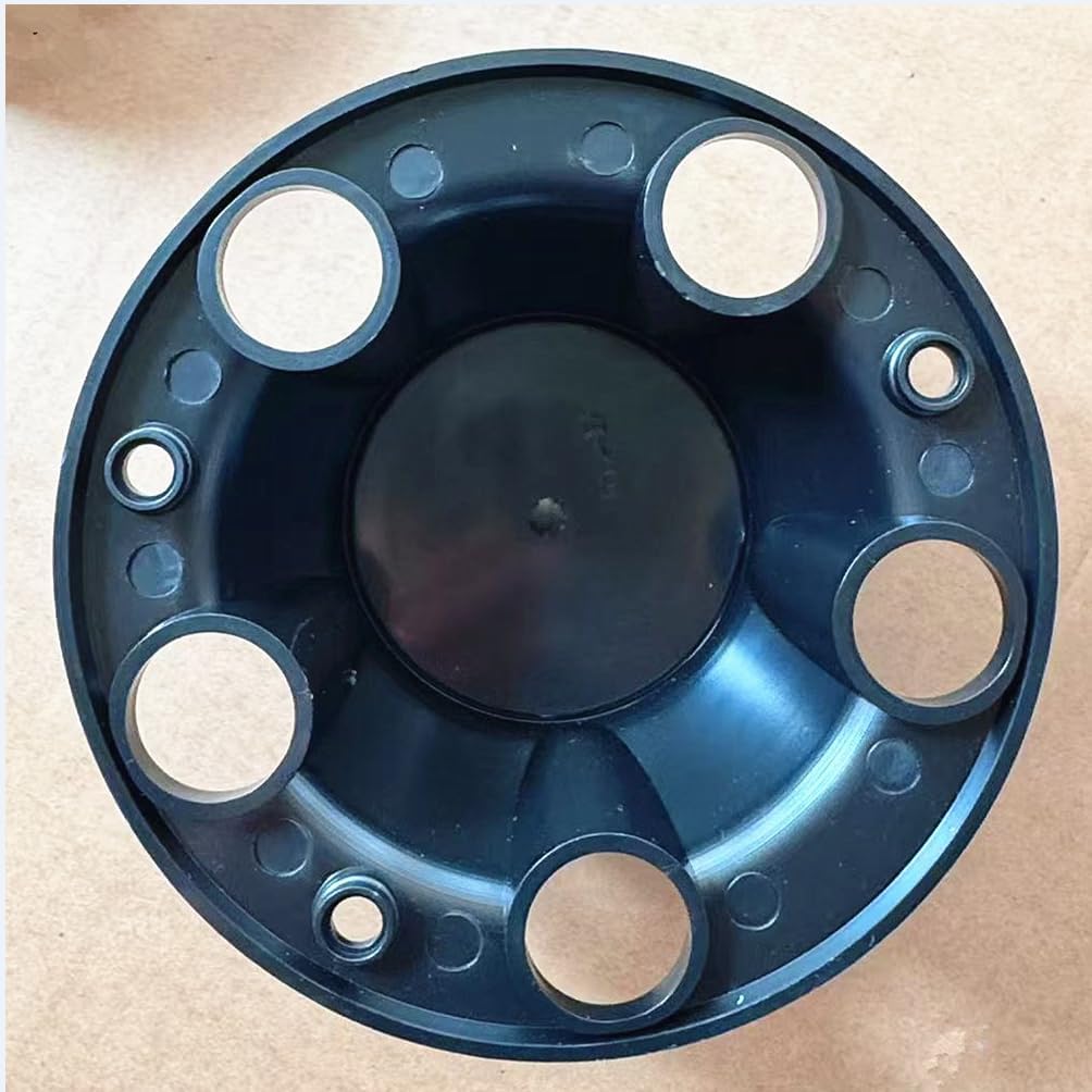 4pcs Fit 1980-1996 F150 Bronco Van Chrome Wheel Hub Center Caps (Black-red)