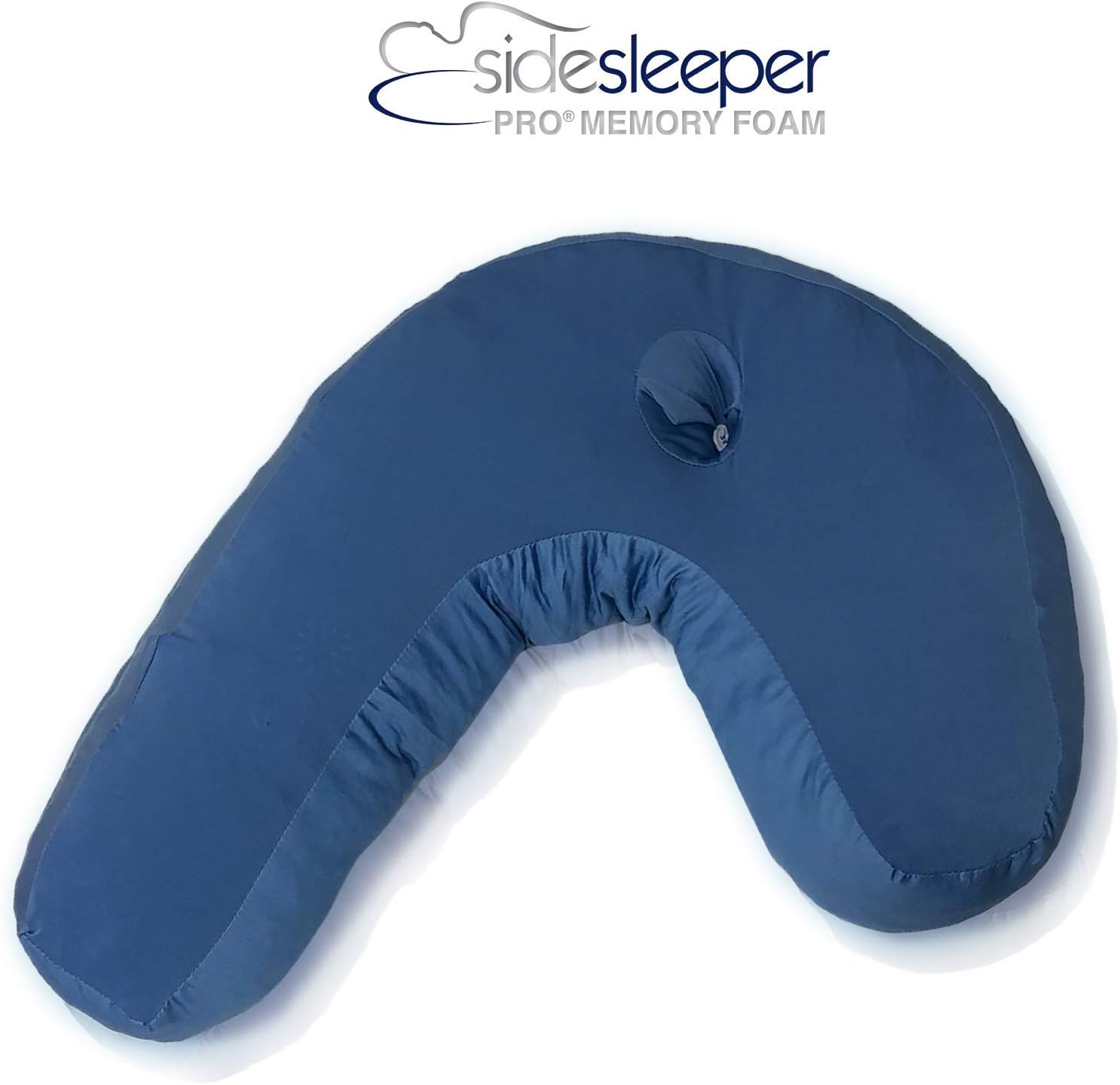 Side Sleeper Pro Memory Foam - Contour Body Pillow for Perfect Sleep Posture w/Ergonomic Fit for Neck Support, Shoulder, Back/Neck Pain Relief. Firm Orthopedic Pillow (Shredded Memory Foam)