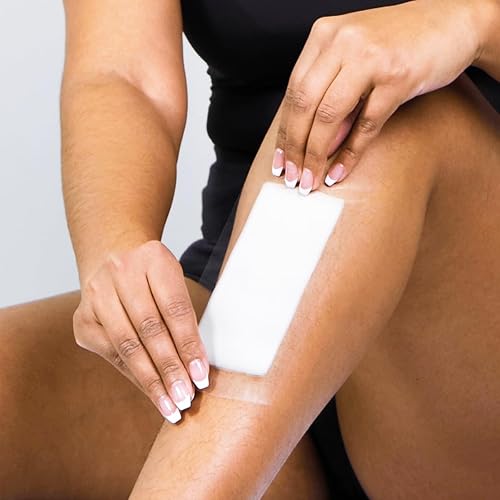 Miniatura 8 de Parissa Kit de tiras de cera para piernas y cuerpo, paquete económico para depilación corporal, kit de depilación en casa con tiras de cera grandes