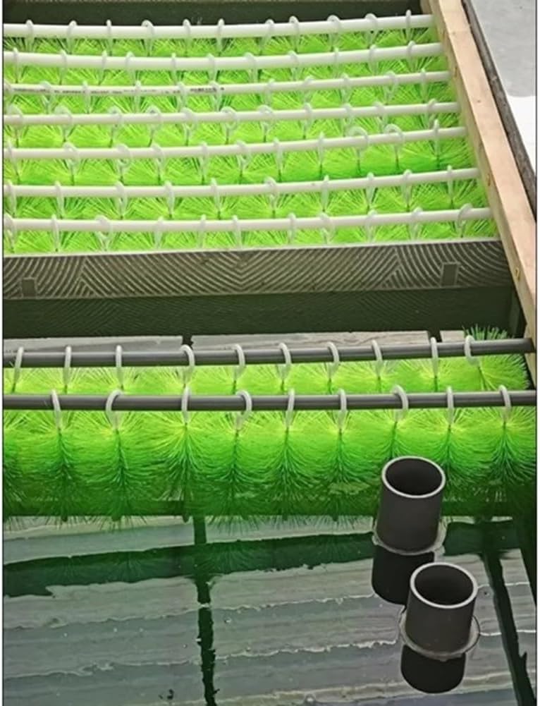 Rygcrud 50 Packs Fish Pond Filter Brushes Set for Koi Pool Aquarium Water Garden Skimmer Cleaning Filtration(150cm)
