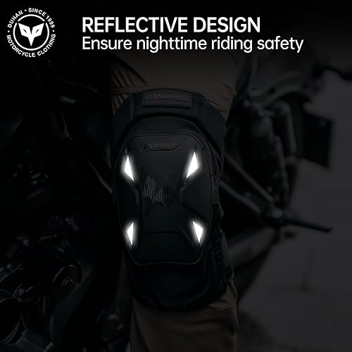 Miniatura 6 de DUHAN - Rodilleras para motocicleta para hombres y mujeres - Motocross, bicicleta de tierra, MTB, equipo de protección para patinaje - Certificado