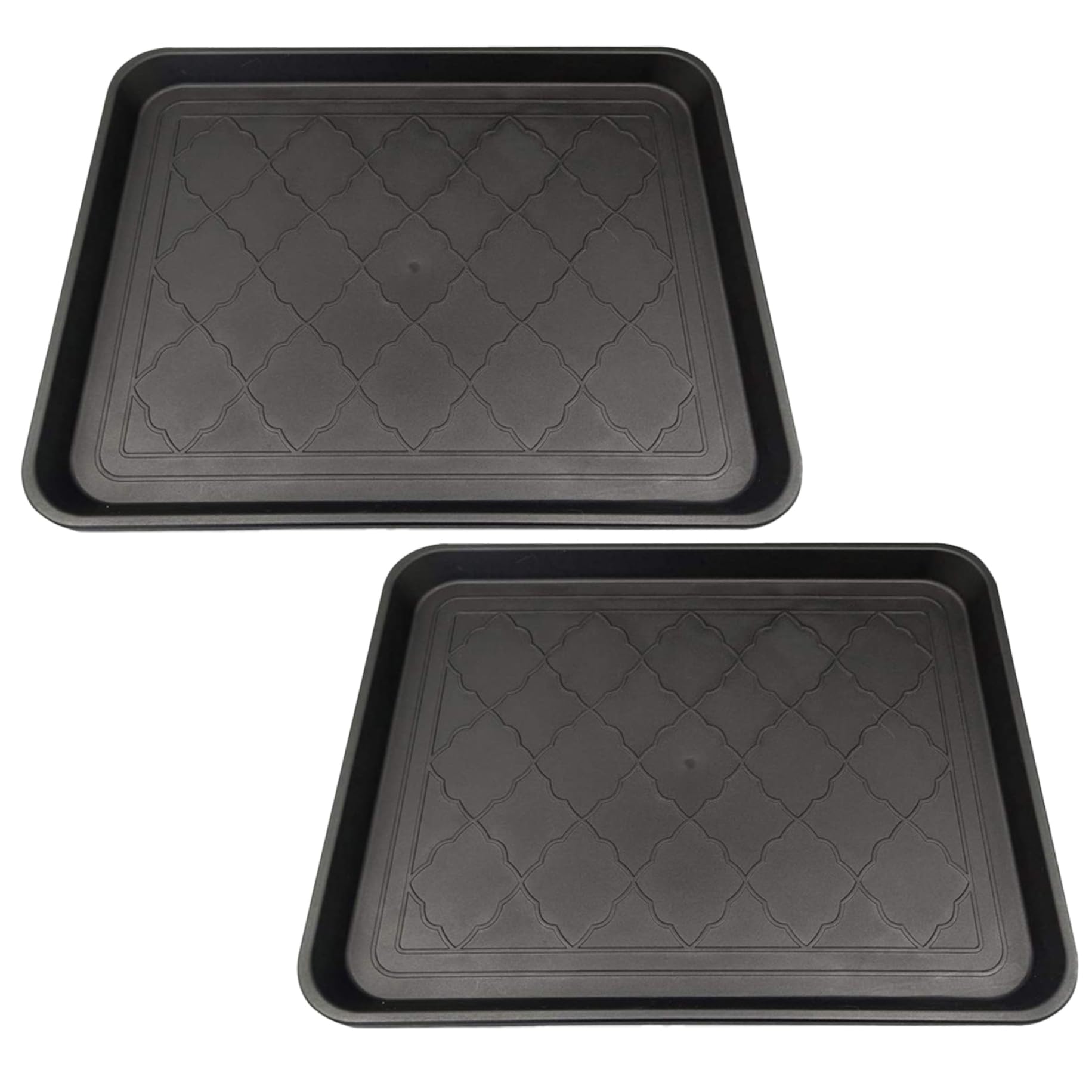 Plateau à chaussures entrée extérieur tapis étanche 45x35cm lot de 2