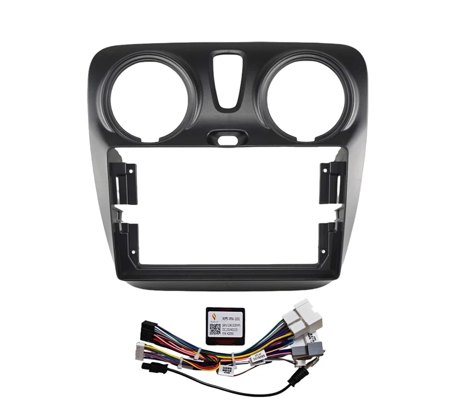 Adaptador De Fascia para Marco Coche 9 Pulgadas, Kit Panel Ajuste Tablero Radio Android para Dokker 2012-2020 Marco Panel Radio Coche