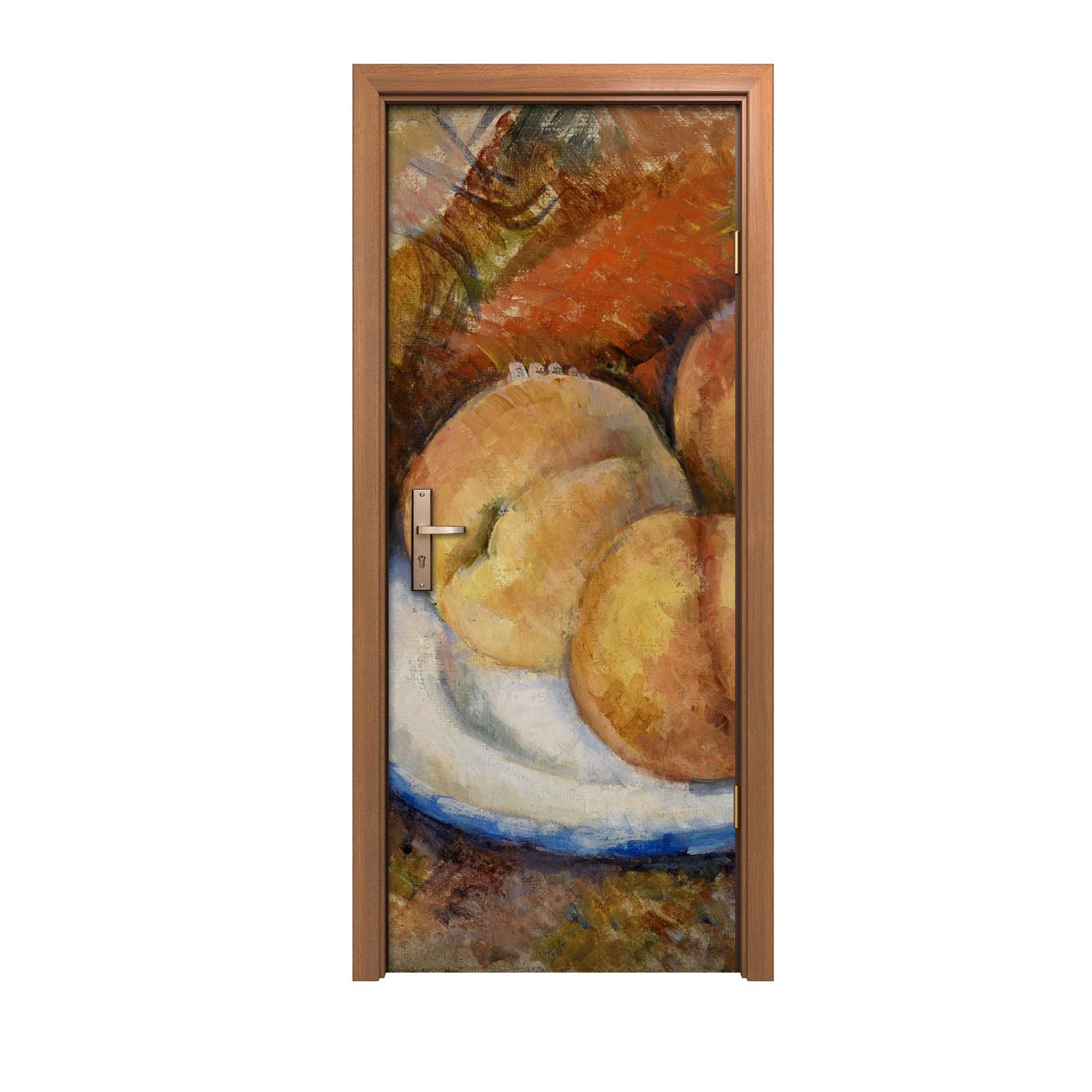 Autocollant de porte Nature morte peinture 90x200 décoration murale adhésive pour rénovation