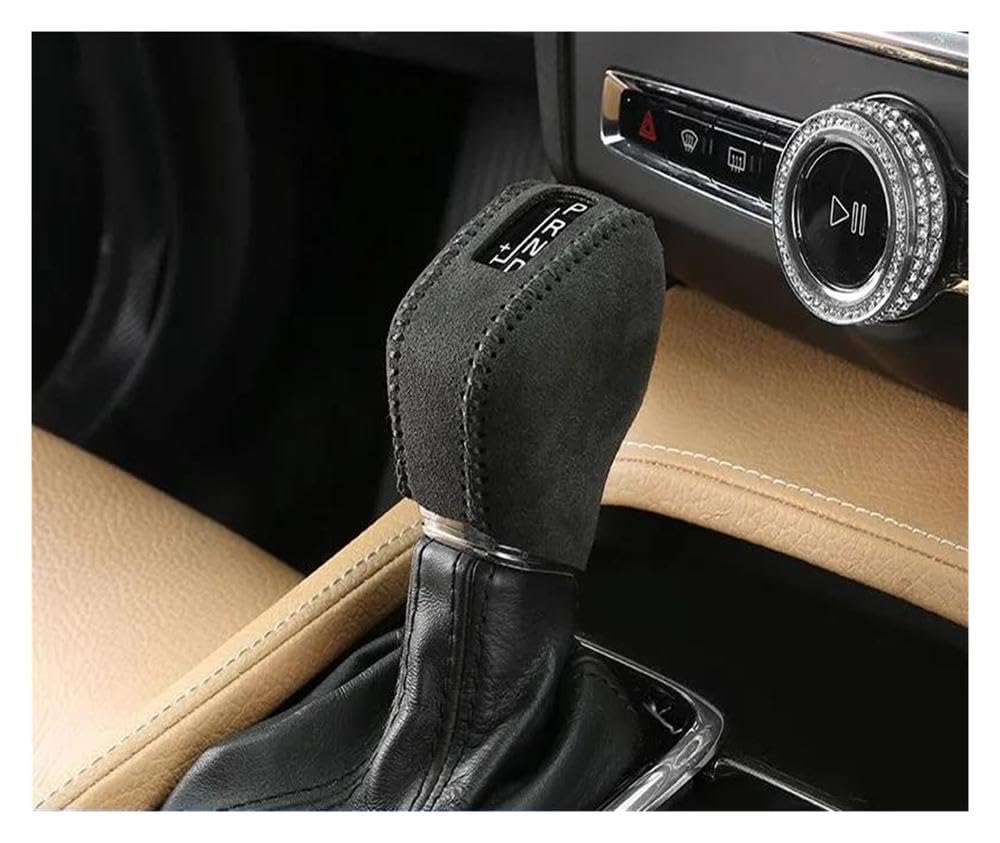 HYASDBWE for Volvo XC60 S90 XC90 S60 V60 V90CC Car Gear Shift Knob Cover Case Interior Modification Automotive Decorative Gear Shifter Parts(Black)