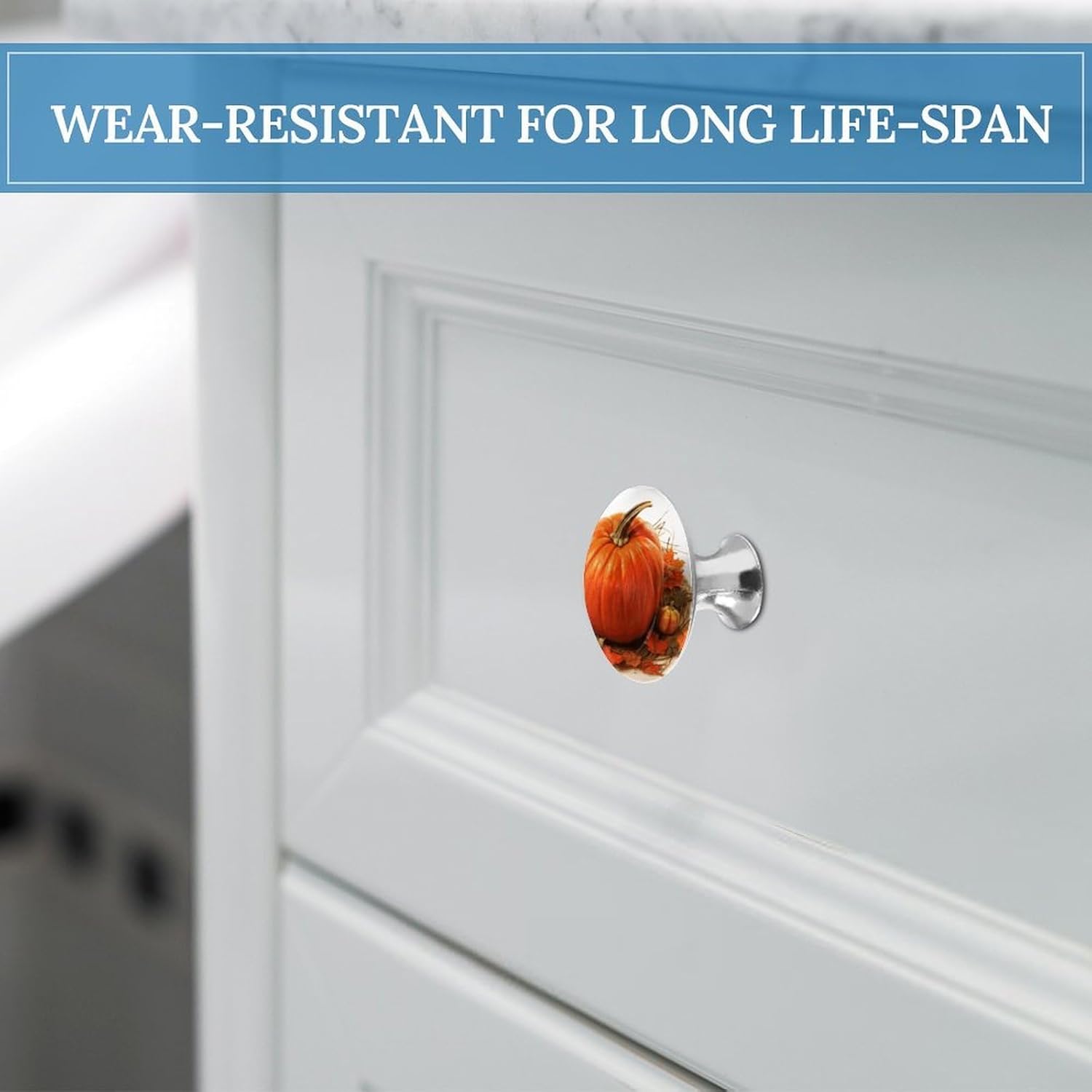 Cabinet Handles Round Drawer Pulls Fall Pumpkin Dresser Knobs for Cabinets and Drawers Handle Kitchen Cabinet Pulls for Bathroom Cupboard Drawers Cabinet Pulls for Kitchen Door