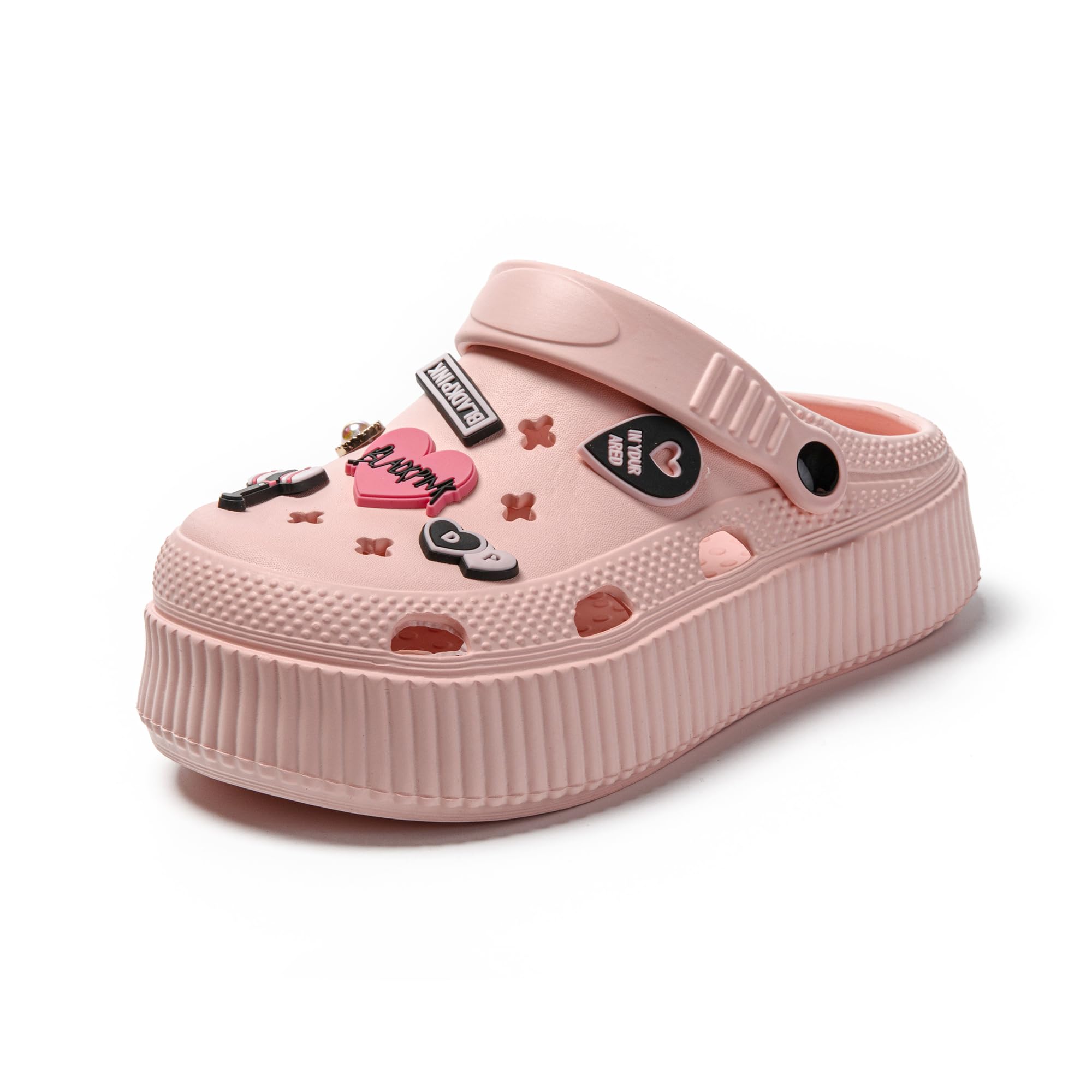JOMIX Chanclas Mujer Verano Zuecos Mujer Plataforma con Correa Trasera Playa Piscina Mar Ducha Baño