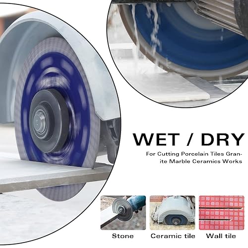 Miniatura 6 de Hoja de diamante turbo de 7 pulgadas de diamante para azulejos de porcelana de mármol de granito para corte húmedoseco