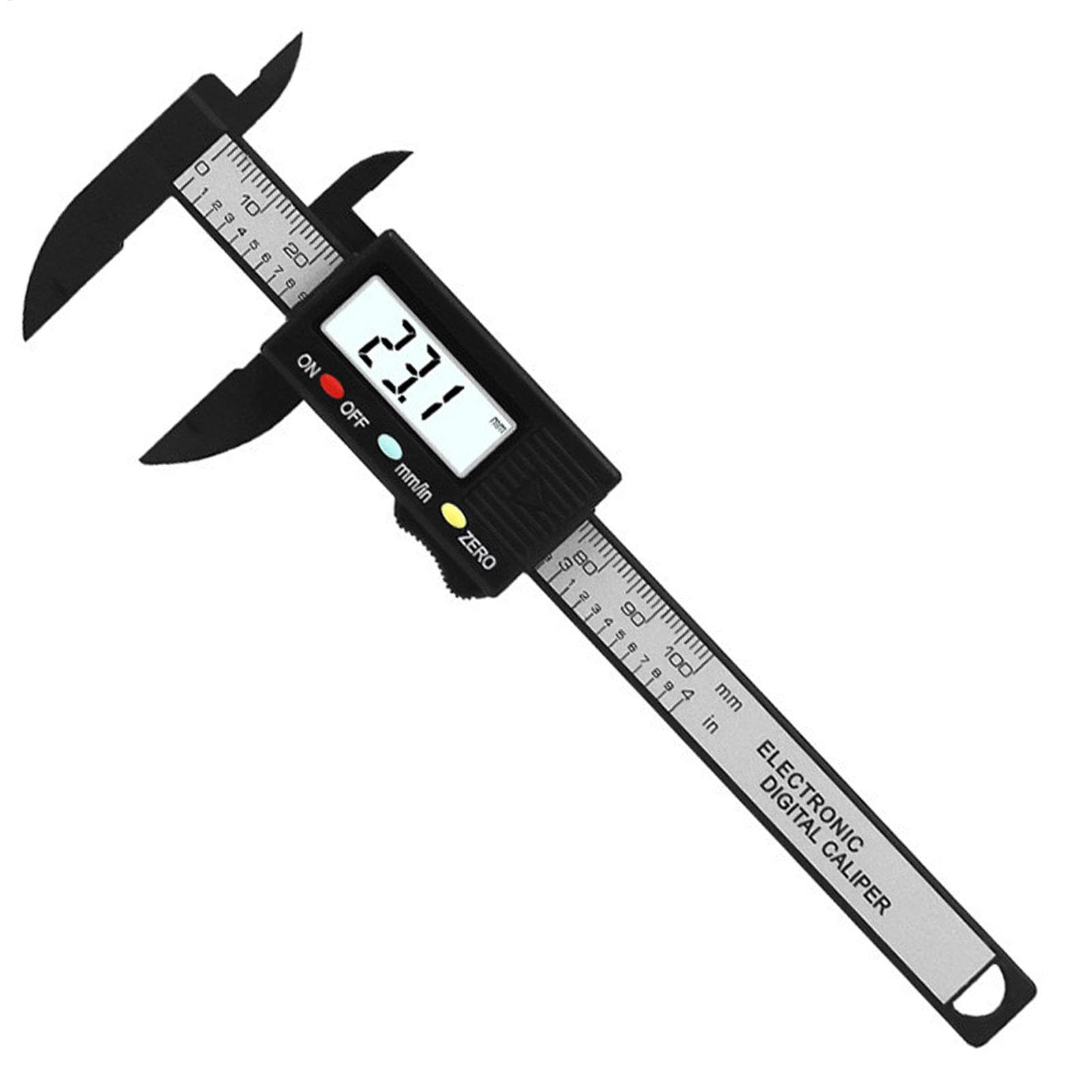 Small Digital Vernier Calibration, Small Digital Calibration,0-100mm Measuring Ruler | Digital Caliper Measuring Tool, Inch Conversion Millimeter, Tools in Miniat