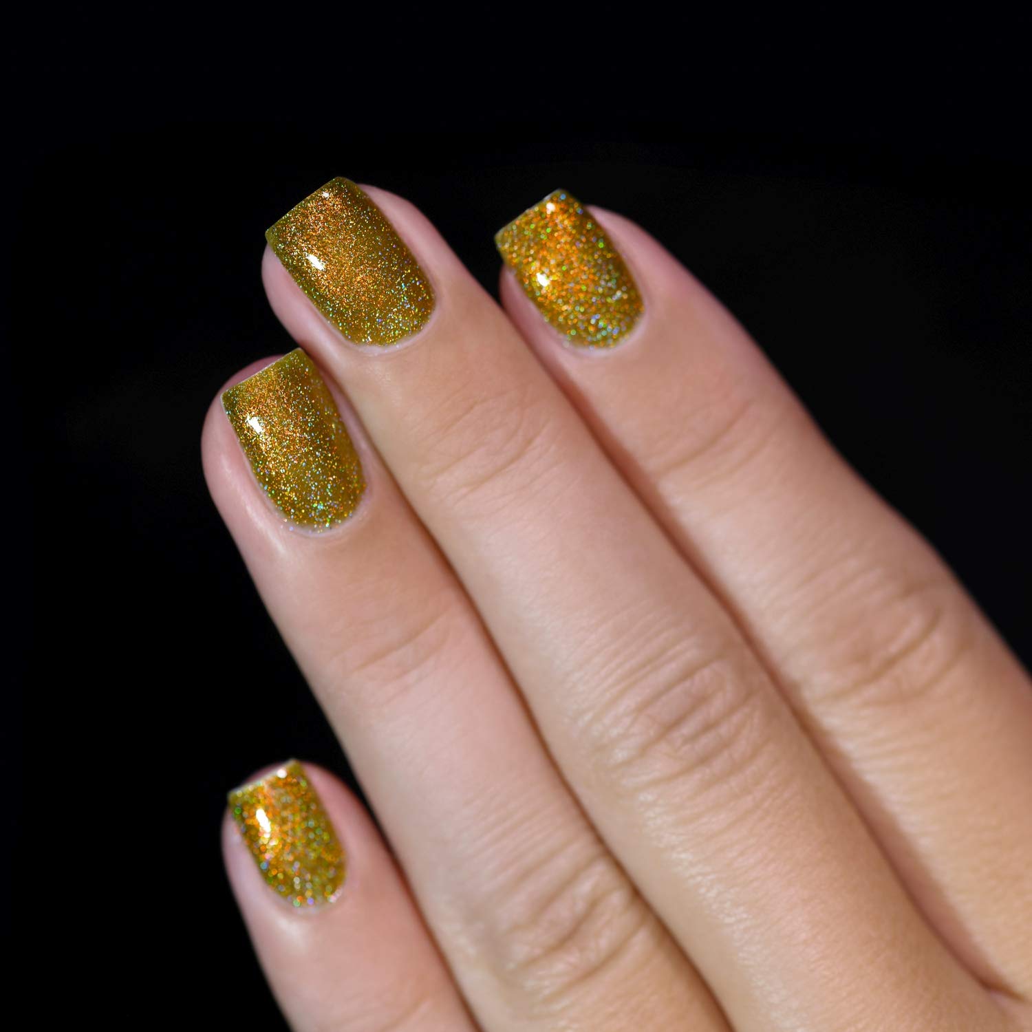 Amazon.com : ILNP Legacy - Olive-Yellow Holographic Nail Polish