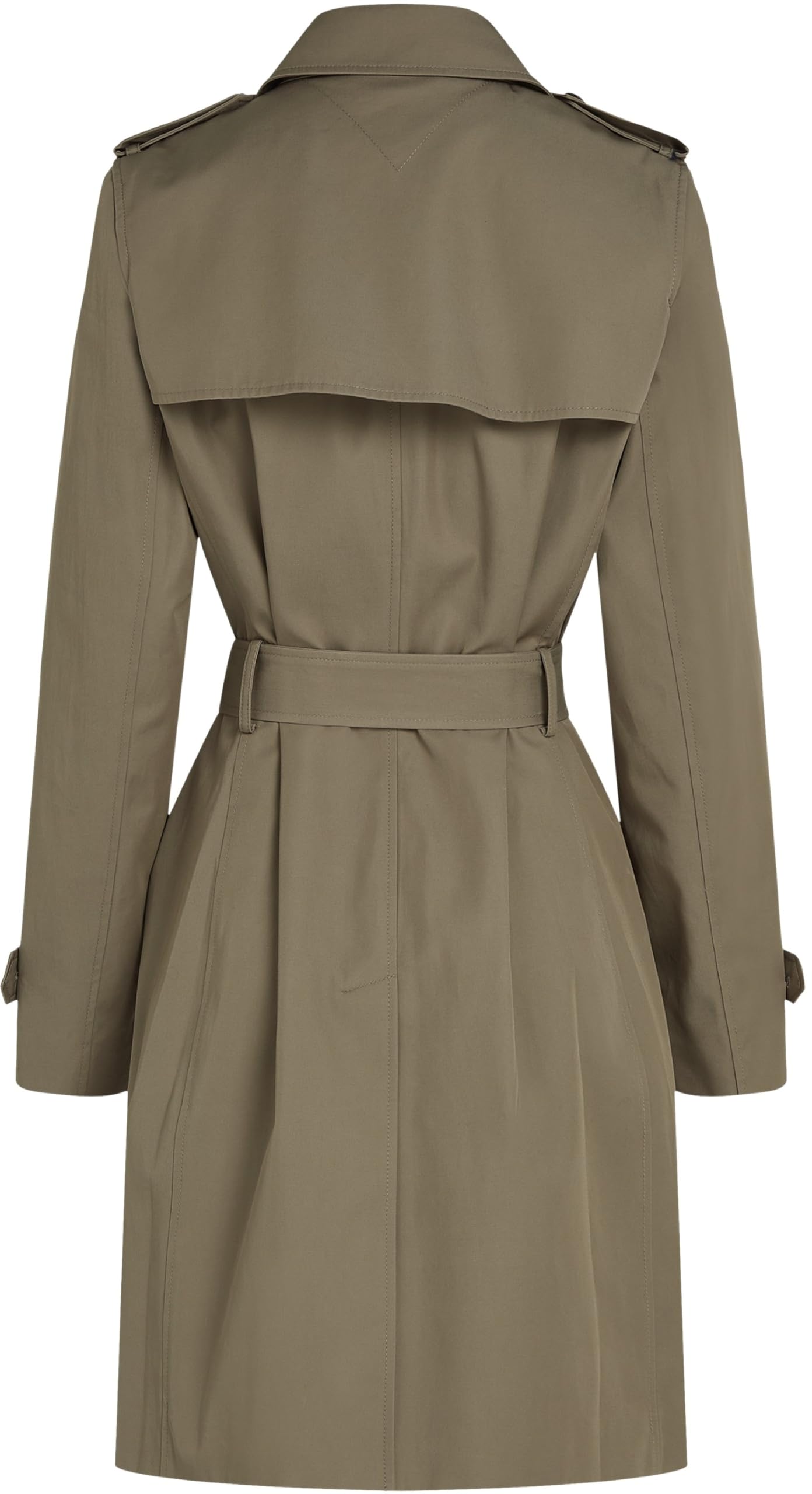 Tommy Hilfiger Damen Trenchcoat Cotton Slim Fit Kurz