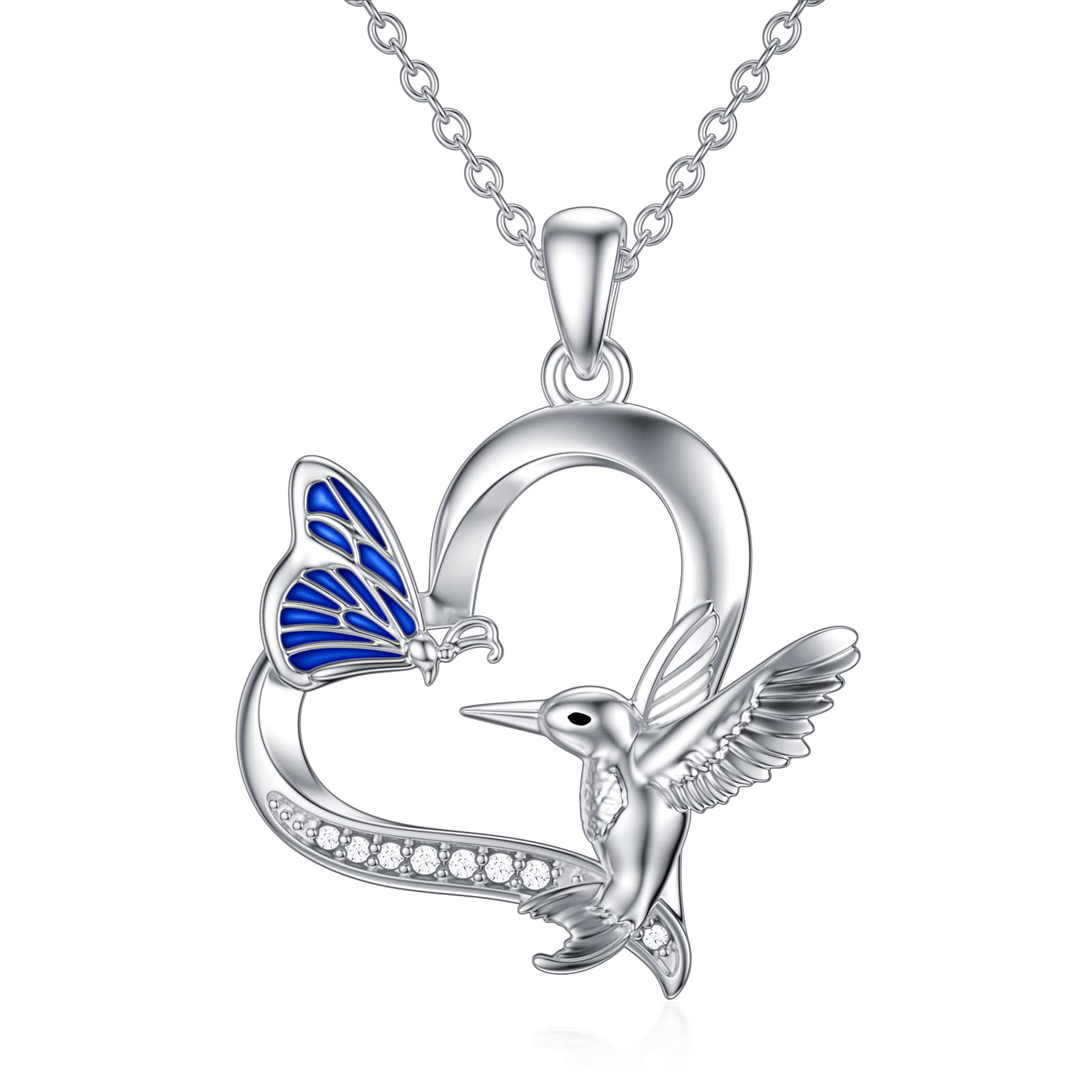 PROESS Highland Cow/Eulen/Schmetterling/Kolibri/Frosch/Eichhörnchen/Roter Panda/Otter Anhänger Halskette Tier Schmuck Geschenke für Damen Mädchen Mutter Tochter