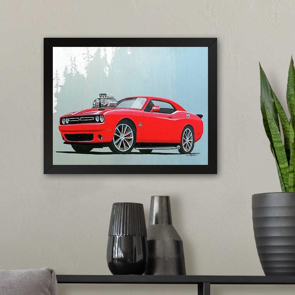 GADGETS WRAP Printed Photo Frame Matte Painting for Home Office Studio Living Room Decoration (11x9inch Black Framed) - Custom Cuda