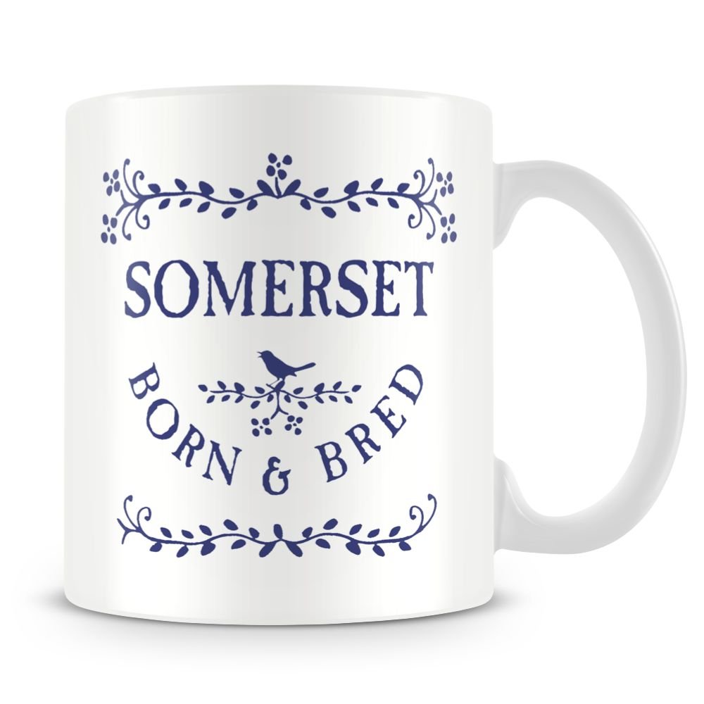 personalised4u Somerset Born And Bred Ceramic Coffee Mug