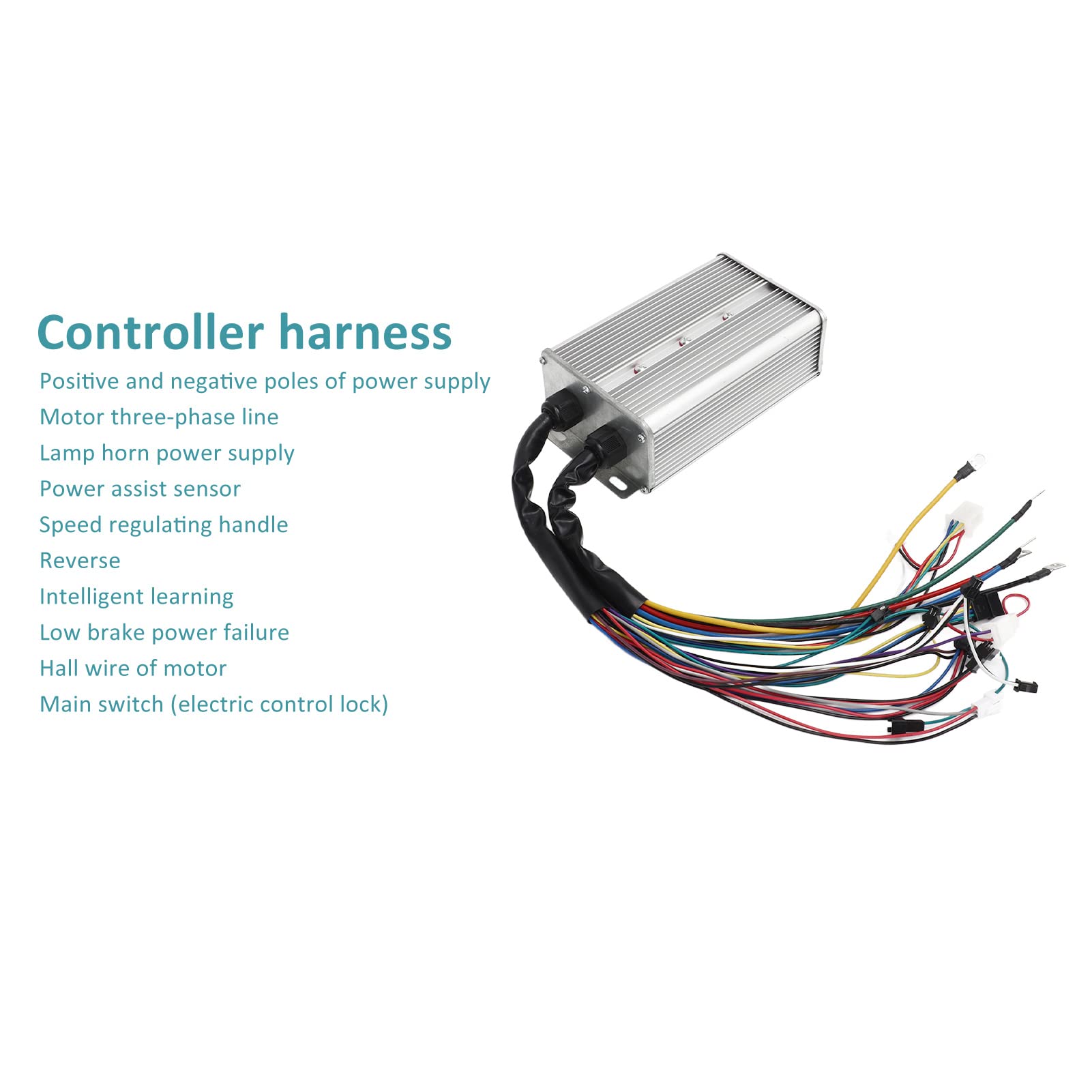 Zestaw do konwersji roweru elektrycznego 48V 60V kontroler do silników 1500W Panel M6C do kierownic 22.5mm rowery elektryczne skutery