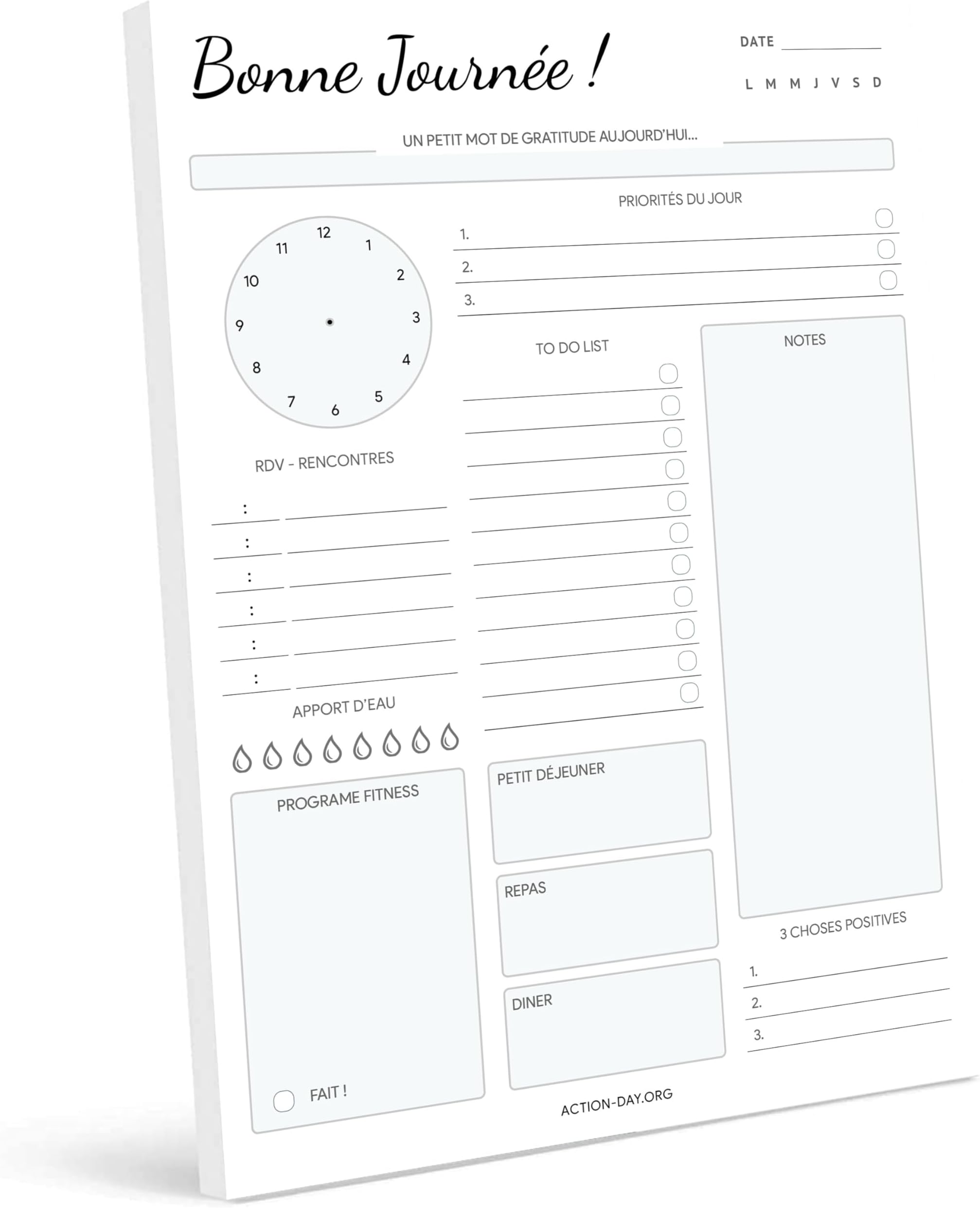 Rileys & Co - Agenda Pour Femme Daily Planner Planning Journée