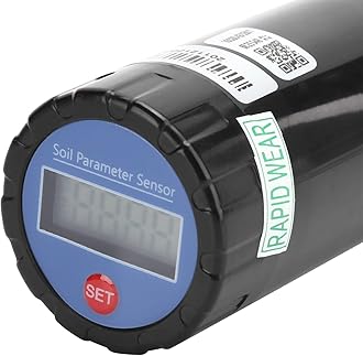 Soil NPK Sensor - Intelligent Soil Detector Meter Portable Soil Tester Soil Fertilizer Detector Gardening Monitor Tool with LCD Display for Potted Plants Vegetables Garden Lawn Farm