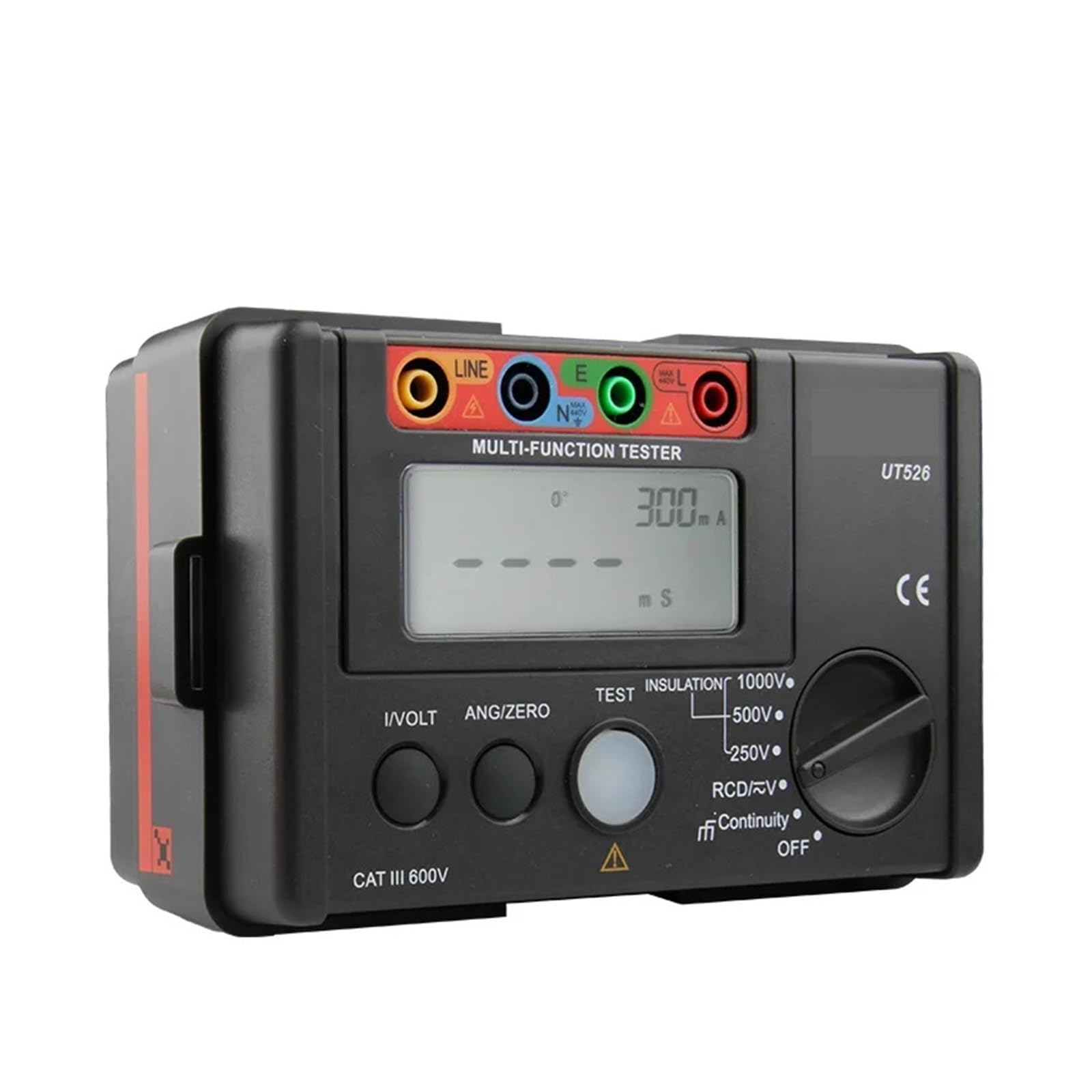 Tester Elektryczny, UT526 Cyfrowy Miernik Elektryczny Tester Rezystancji Izolacji AC DC Woltomierz/RCD/Ciągłość Niskiej