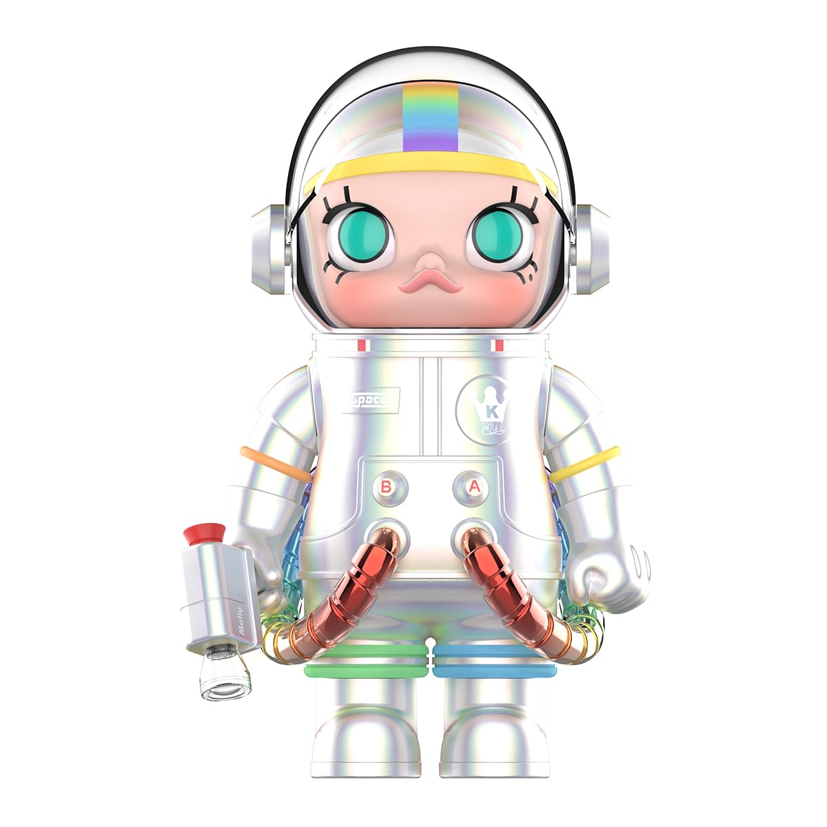 POP MART MEGA SPACE MOLLY 400% Rainbow 2.0 Articulated Character