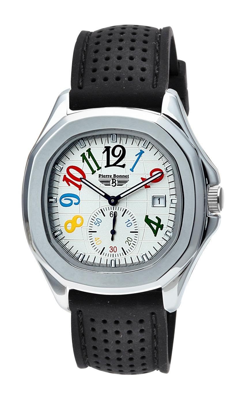 Pierre Bonnet Orologio BIG TIME 9243, Casual Sportivo Impermeabile Cinturino Gomma, Movimento Quarzo Myota