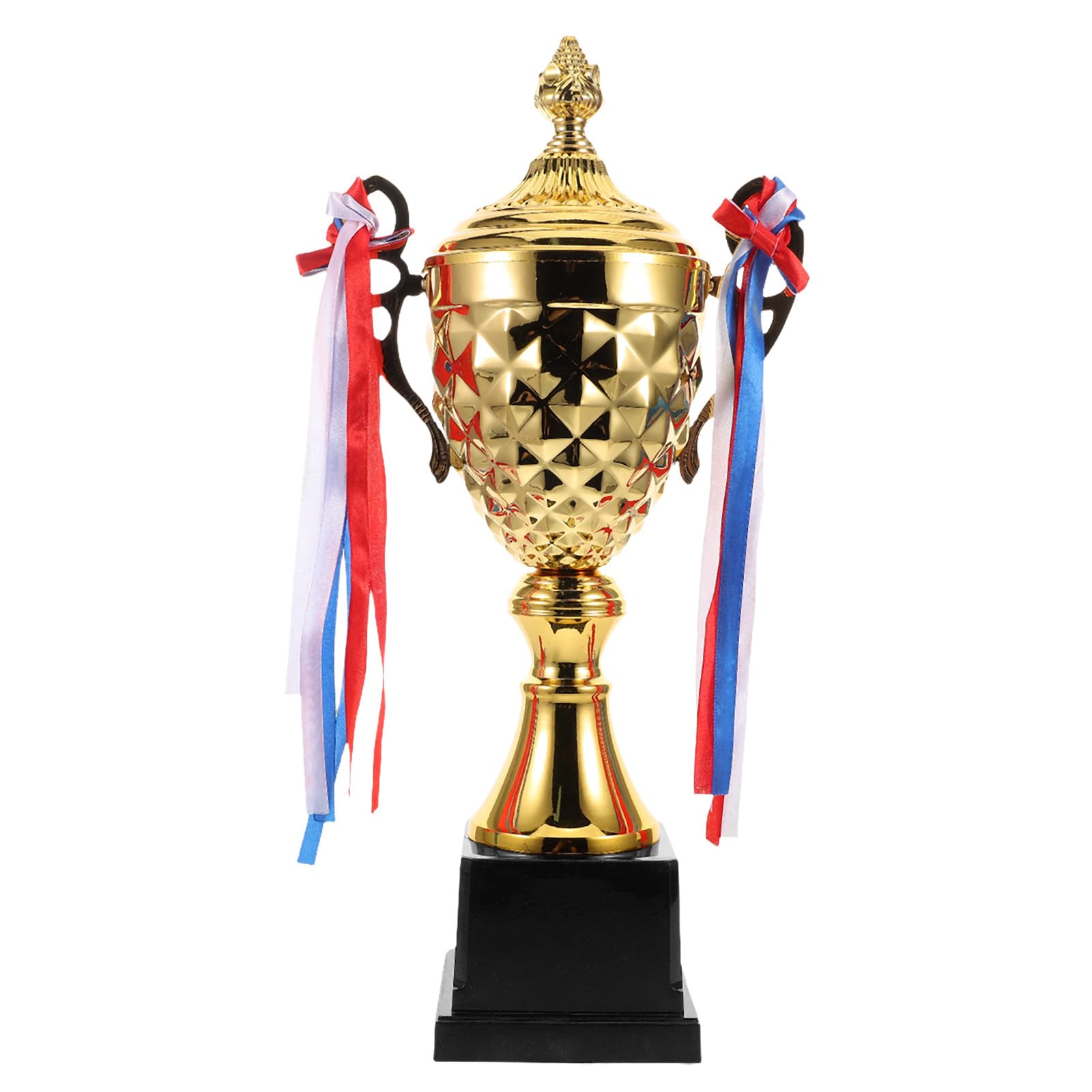 Großer Sportpokal aus Metall mit Gravur Robuster Siegerpokal für Fußball Basketball Lauf und Golfturniere Vielseitige Trophäe für Wettbewerbe und Auszeichnungen