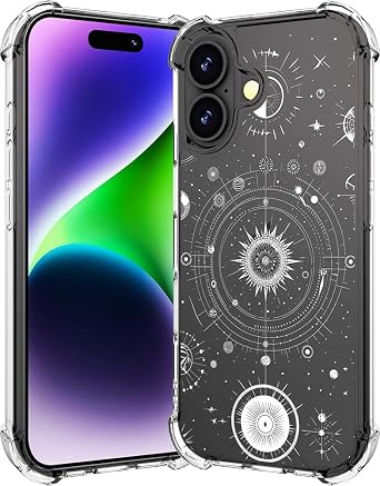 for iPhone 16 Case White Universe