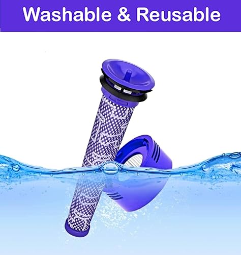 Miniatura 3 de SCREENTRONICS Filtros HEPA para motor pre y poste, repuesto compatible con Dyson V7 V8 SV10 SV11 Absolute Animal Motorhead Aspirador Parte #