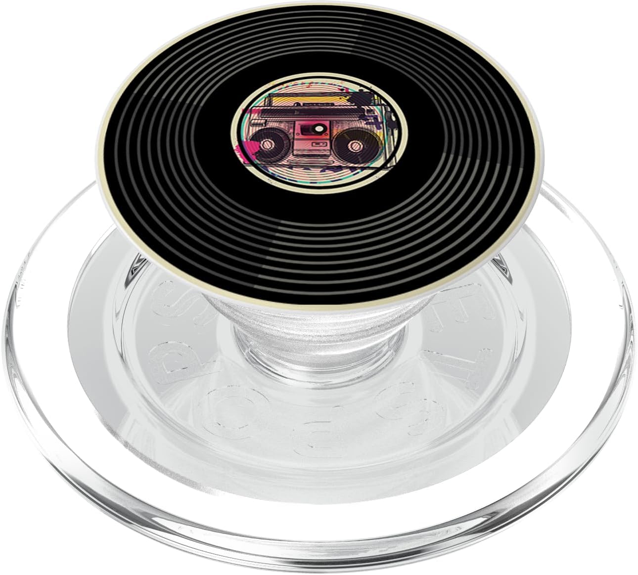 Vinyl Record LP Music Lover Retro 80s Vinyl PopSockets MagSafe PopGrip for iPhone