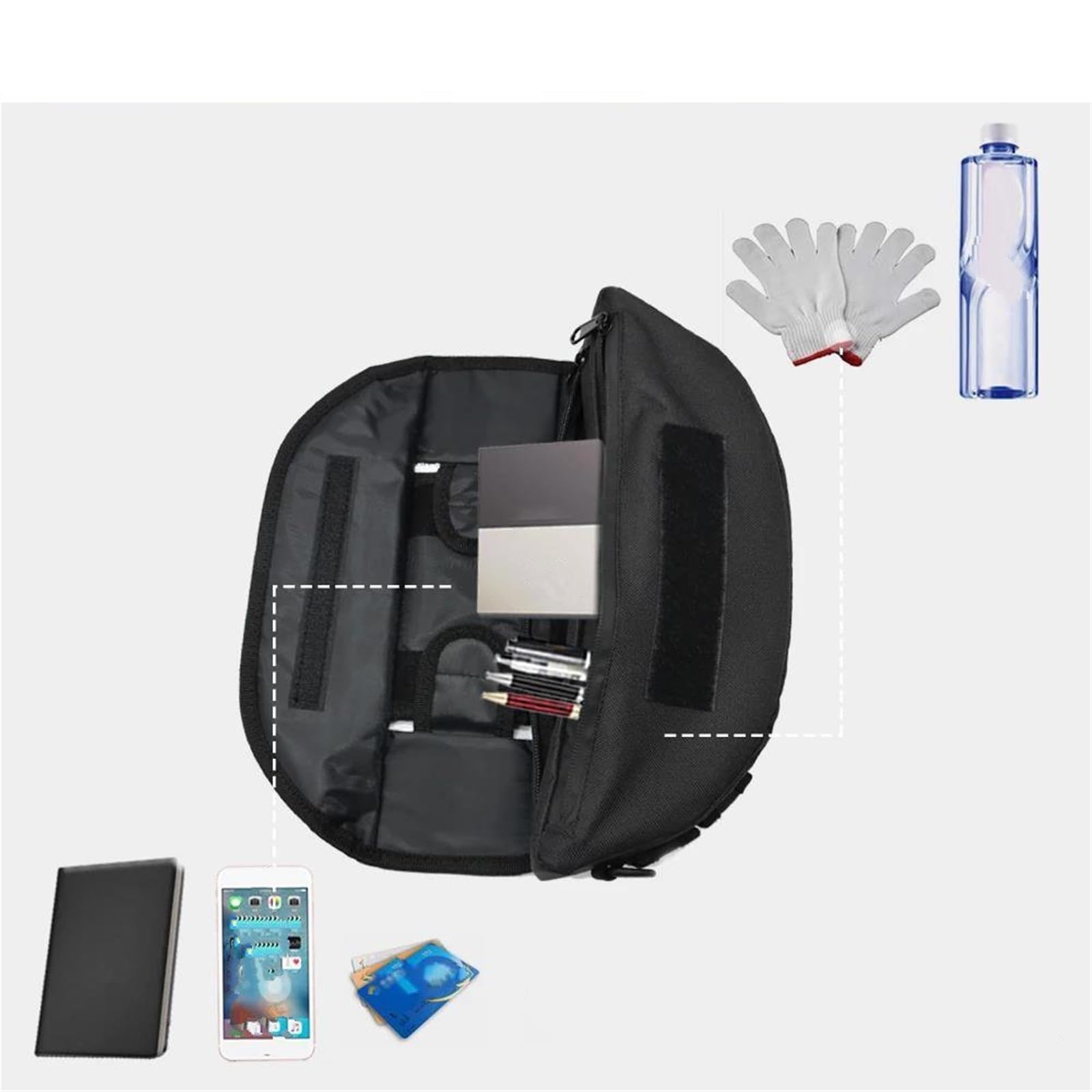 Borsa Da Manubrio Impermeabile Per Aprilia Tuareg 660, Porta Telefono E Attrezzi, Con Ingresso Per Cavo USB