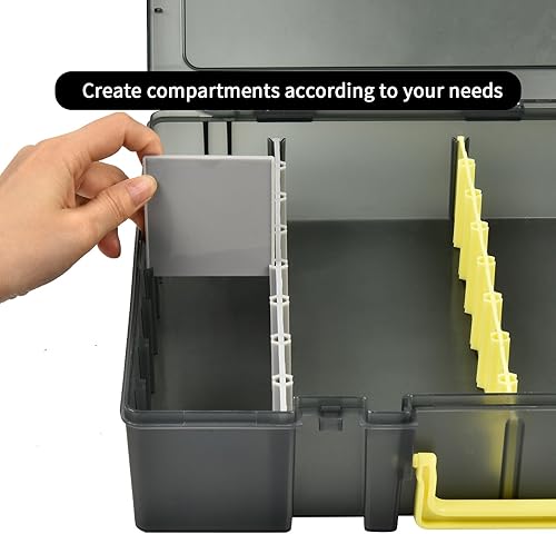 Miniatura 2 de Divisor de plástico corto de la caja de almacenamiento de la tarjeta de intercambio, pieza separadora de inserción extraíble - Gris