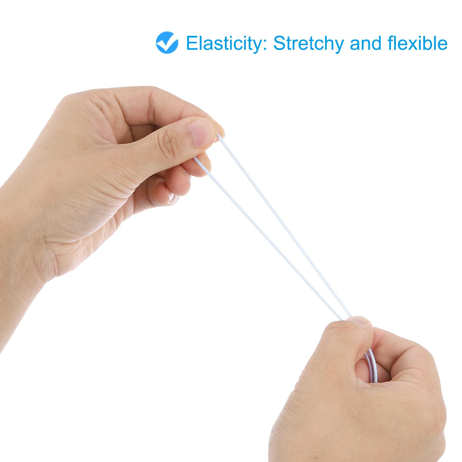 Lot De 100 Cordons élastiques Barbelés Ronds De 30 Cm Avec Extrémités