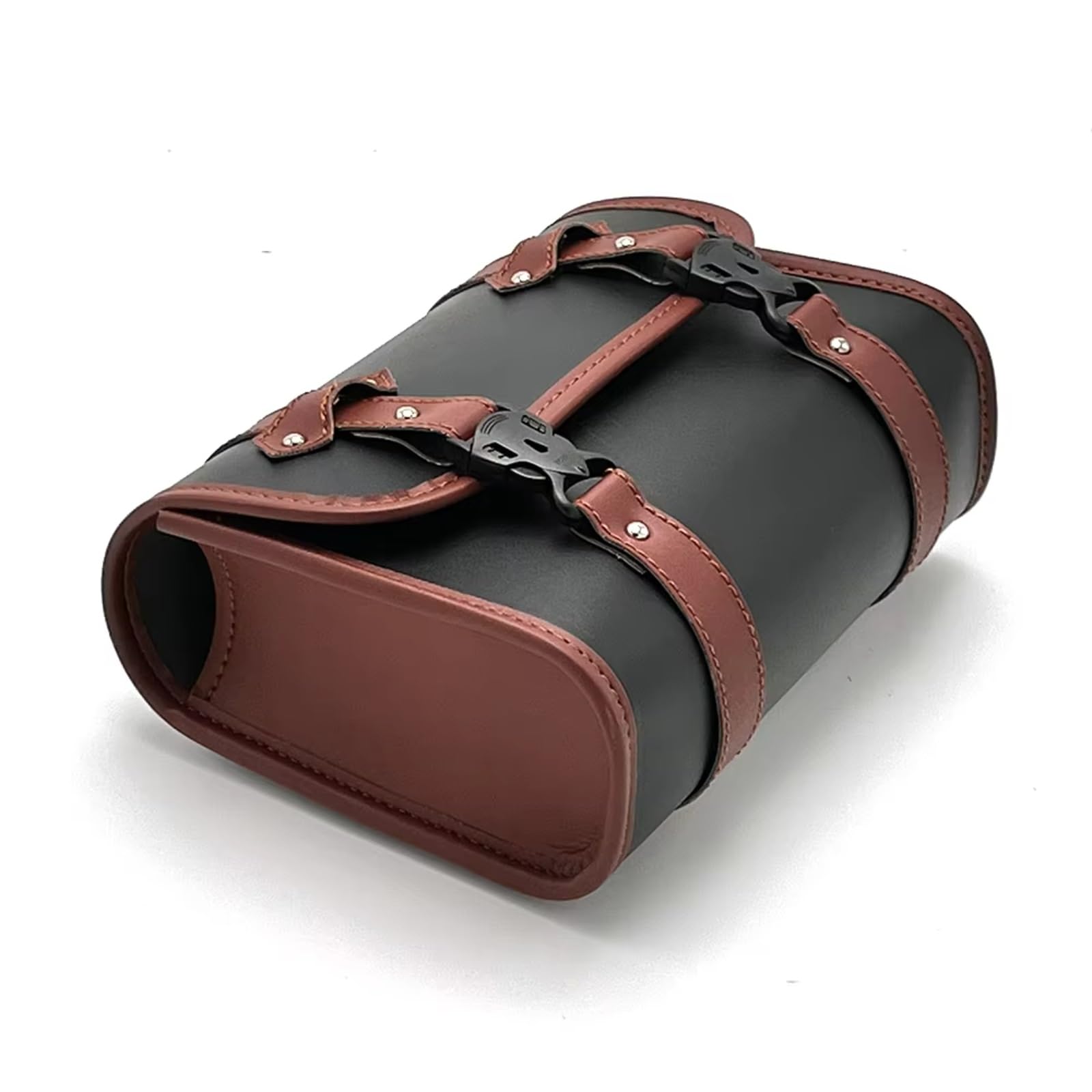 Compatibile Con Sportster XL 1 Pz Forcella Anteriore Motociclo Borse Laterali Borsa Degli Attrezzi Laterale Sella Bagagli PU Portaoggetti Accessori Sacche Moto(Brown)