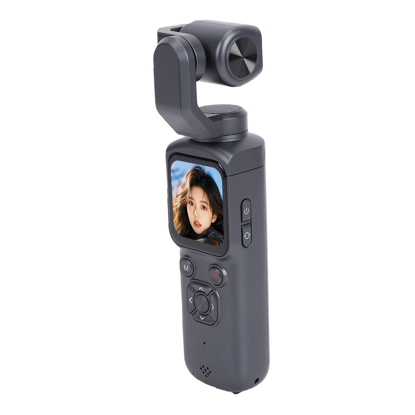 Videoregistratore Digitale Portatile Anti-vibrazione 4K 64MP per Vlogging Camera per Viaggi All'aperto, Touch Screen da 1,72 Pollici per Vlogger/viaggiatore ABS Set da 5 Pezzi