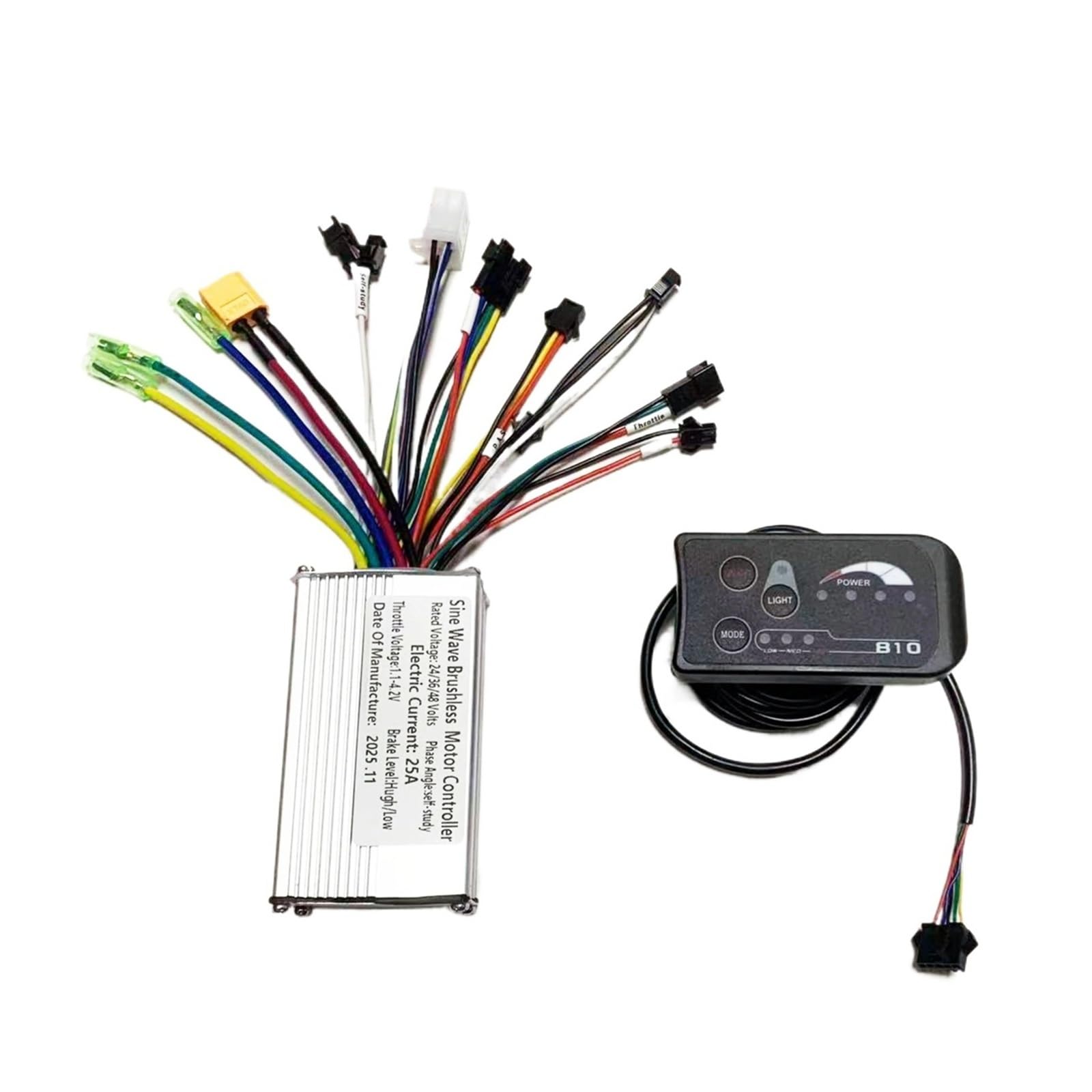 HHB18I 350W 500W sine wave Controller 25A/30A with S810 LED Display SET 750W 1000W(25A SET 24-48V)