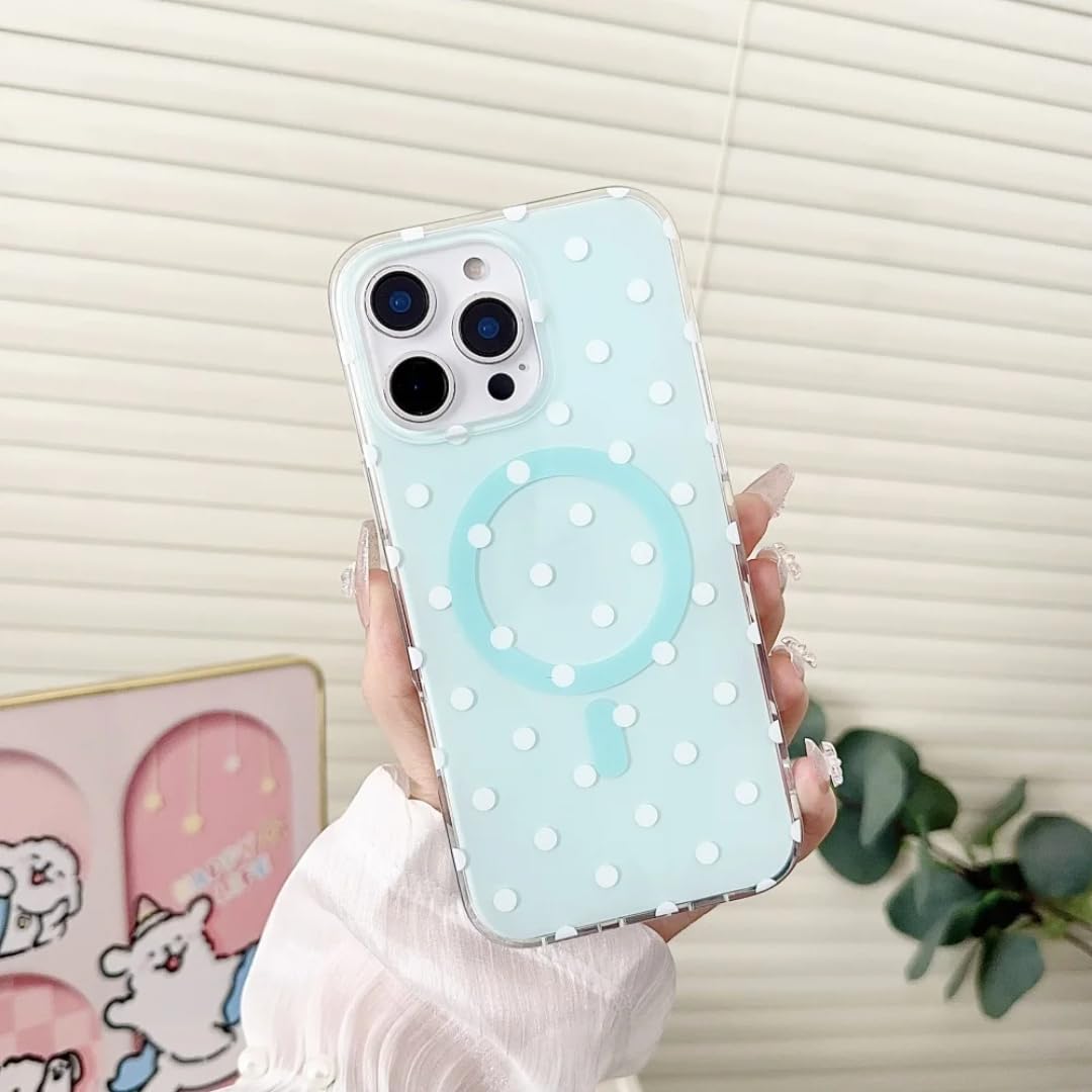 Coque iPhone 14 à pois couleur bonbon pour vos sorties