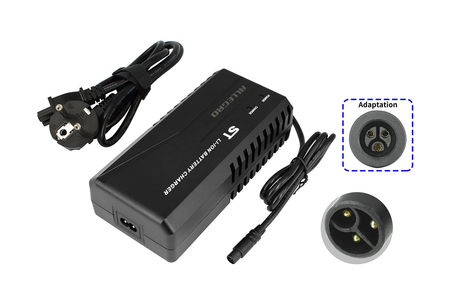 PowerSmart® Chargeur 2,5 A pour batteries lithium-ion 48 V 3 broches