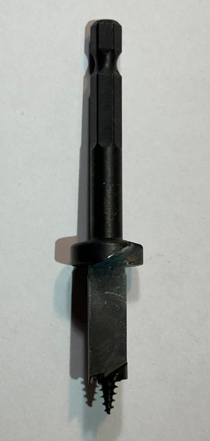Mushroom Drill Bit - Works with All Standard Sized Plug Spawn - Quick Attachment for Drills - Speeds up The Log Making Process - Quickly Makes a 1" deep Hole Perfect for Plug Spawn