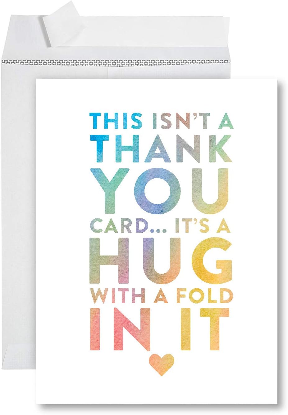 Andaz Press Funny Jumbo Thank You Card With Envelope 8.5 x