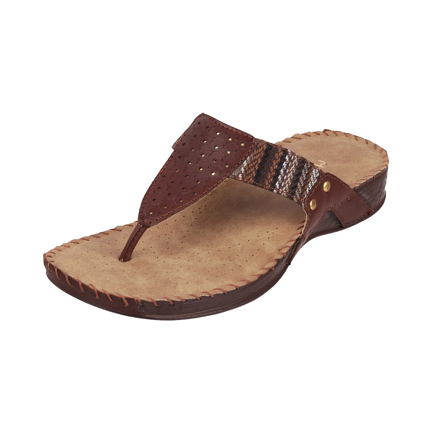 Metro Womens Synthetic Brown Slippers (Size (6 UK (39 EU)) (B095MDGQG7) Amazon Price History, Amazon Price Tracker