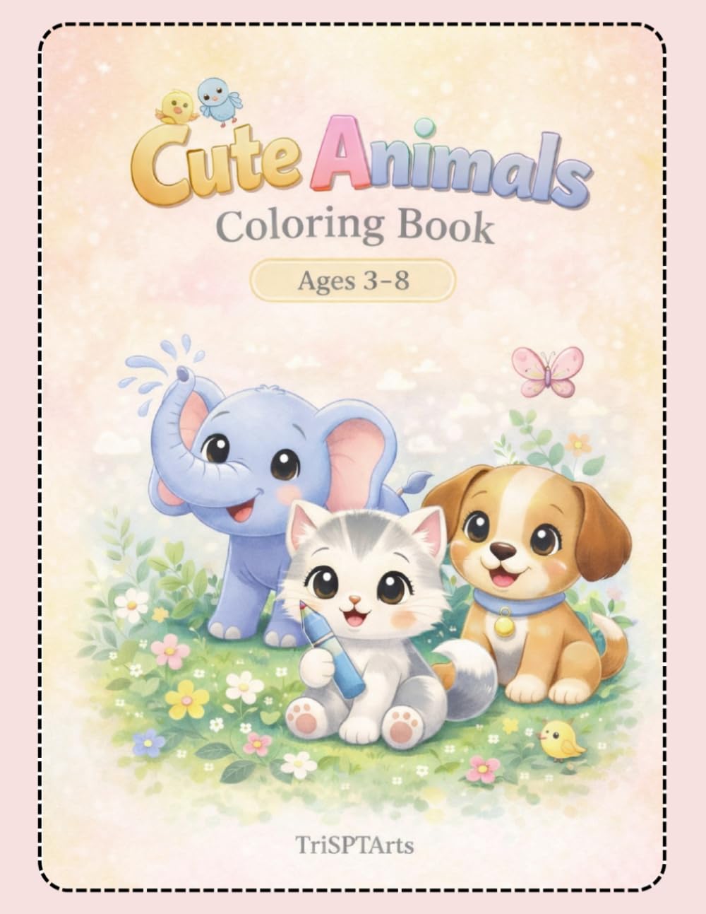 Cute Animals colouring book