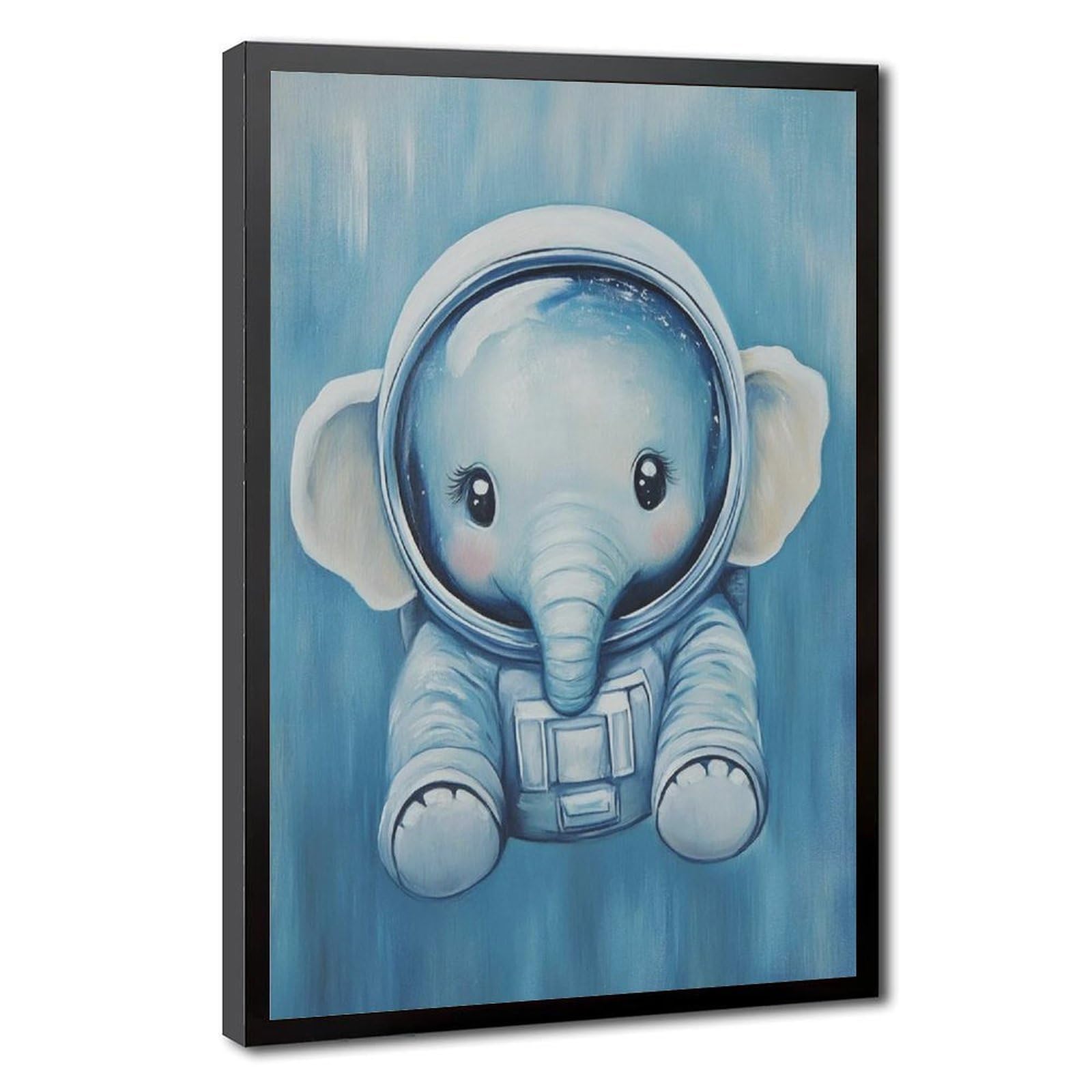 Bareronor Watercolour Elephant Poster Canvas Poster Bedroom Decor Landscape Office Room Decor Gift 12" L X 18" W