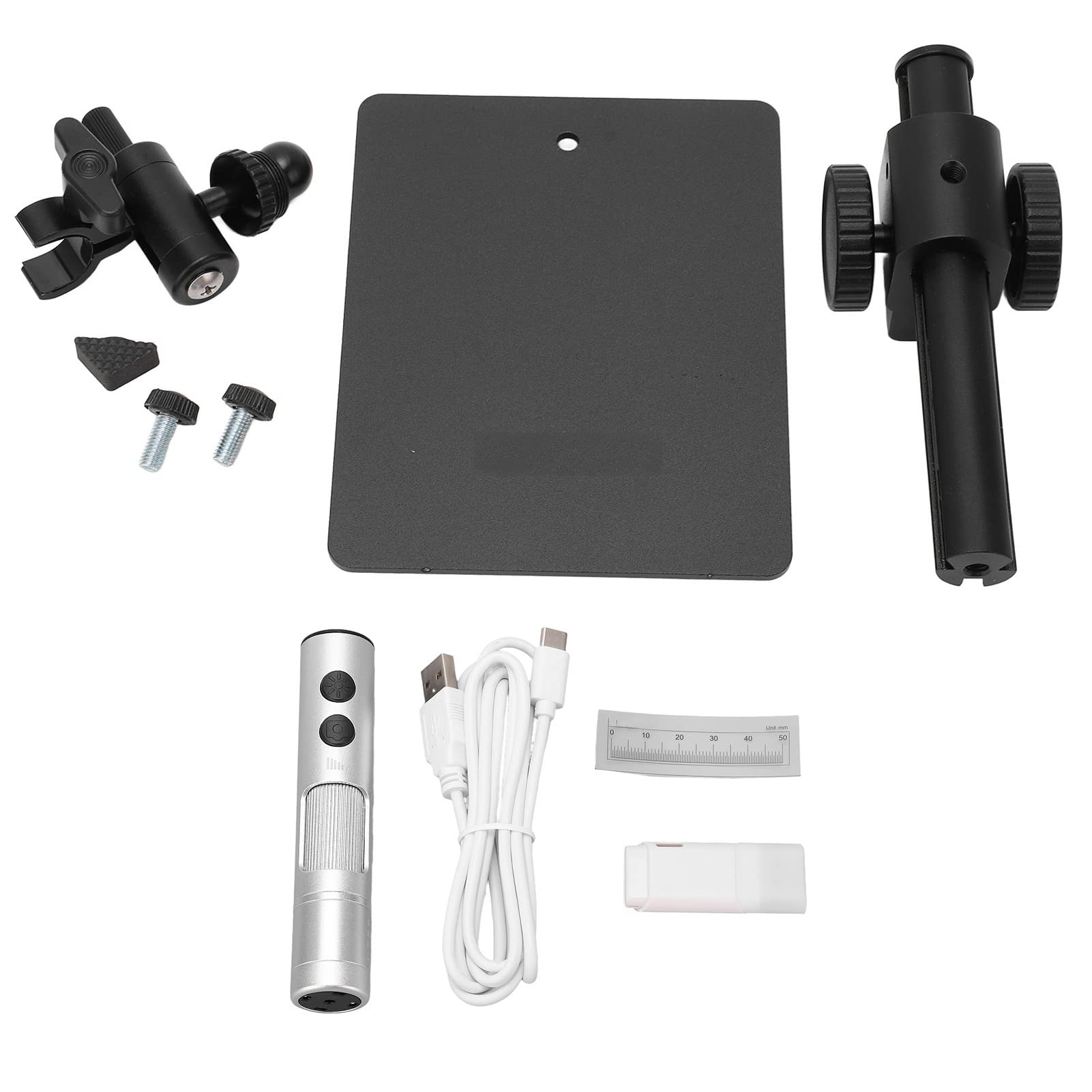 Generic Lente D'Ingrandimento USB per Microscopio Digitale da 12 MP Ad Alta Risoluzione con Ingrandimento 750X Regolabile per Laboratori e Officine