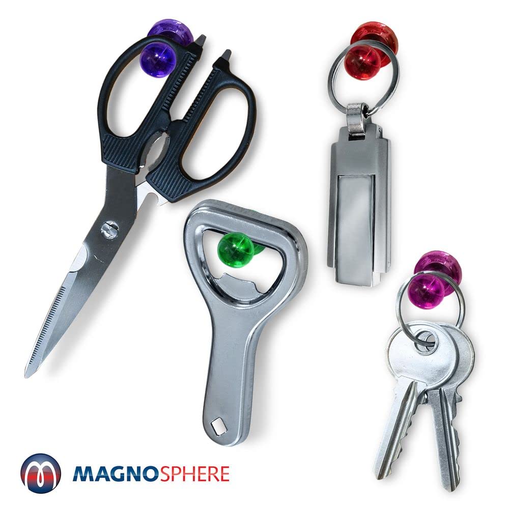 5er-Set Starke Magnetpin-Nadeln 13-30mm Neodym – 2,6kg Haftkraft, Bunt