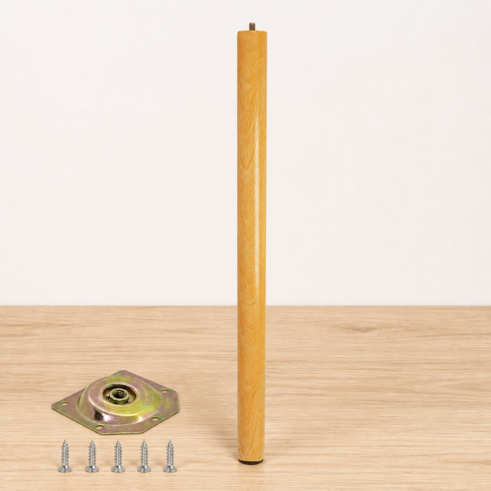 Colcolo 4 Pezzi Gambe in Legno Silenziose, 50 Cm