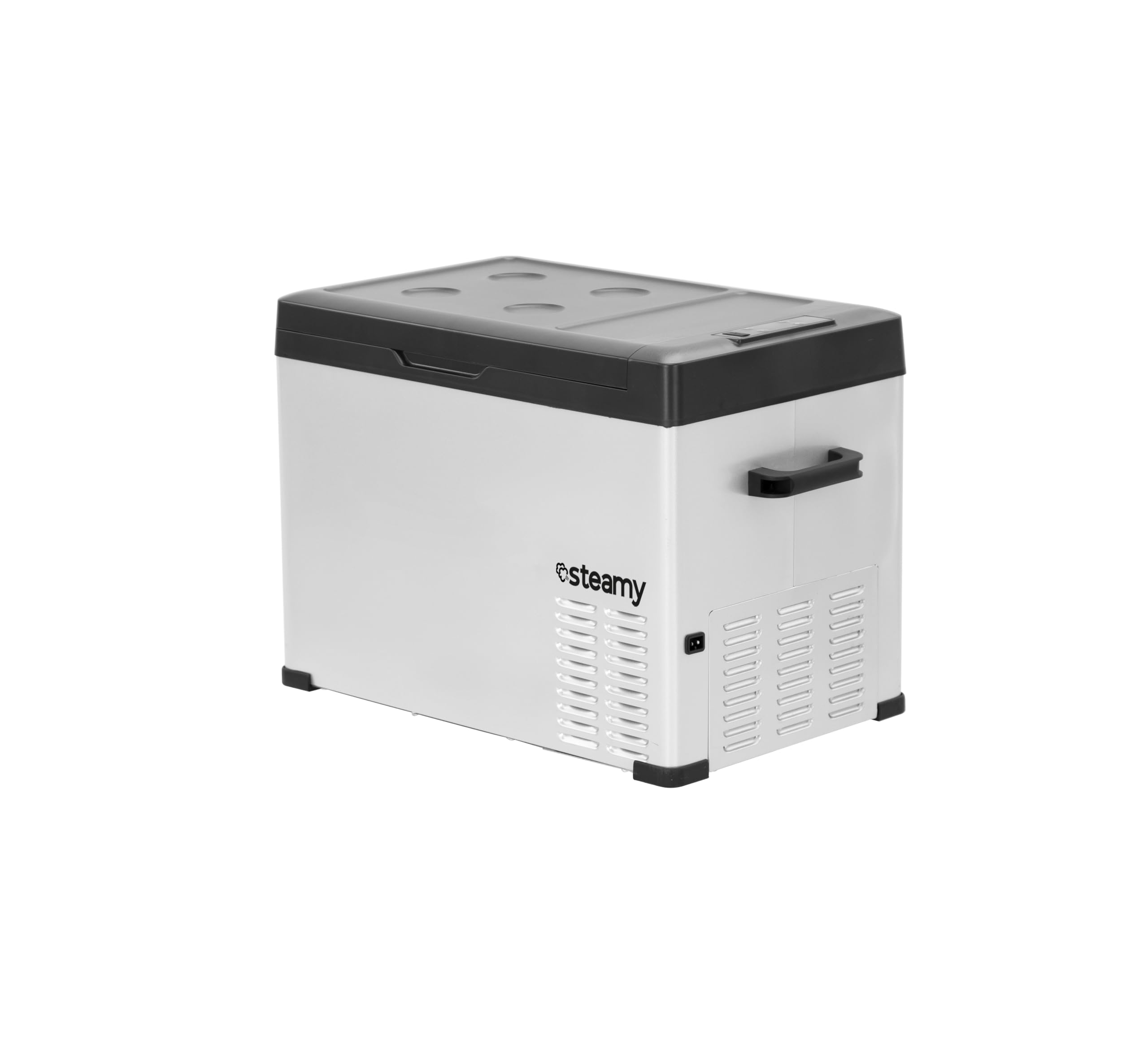 Steamy-E Single Zone 40, Elektrische Kompressor-Kühlbox, 36 Liter, Silber