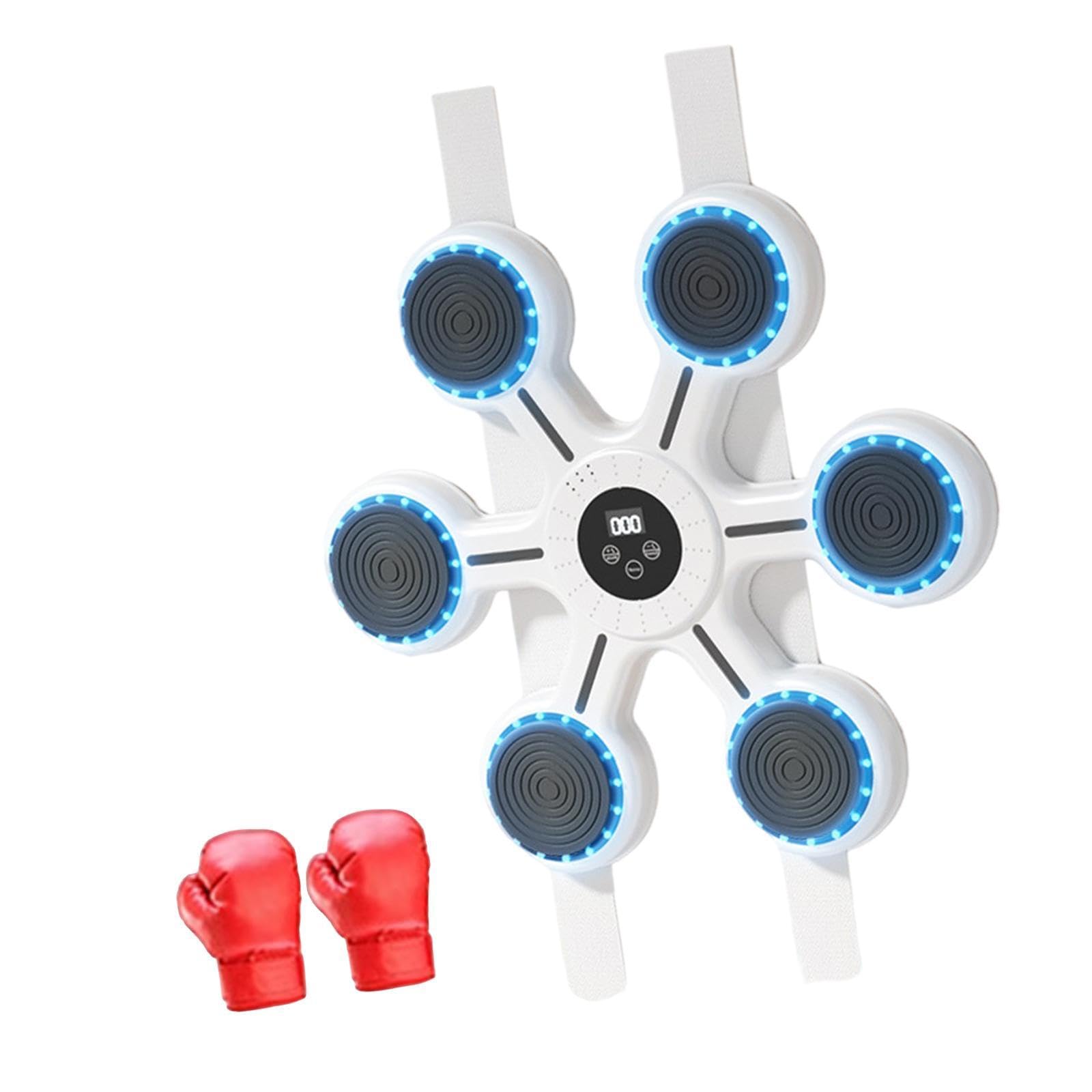 Music Boxing Machine with Gloves Lighted Electronic Music Boxing Wall Target with Adults Gloves-image-27