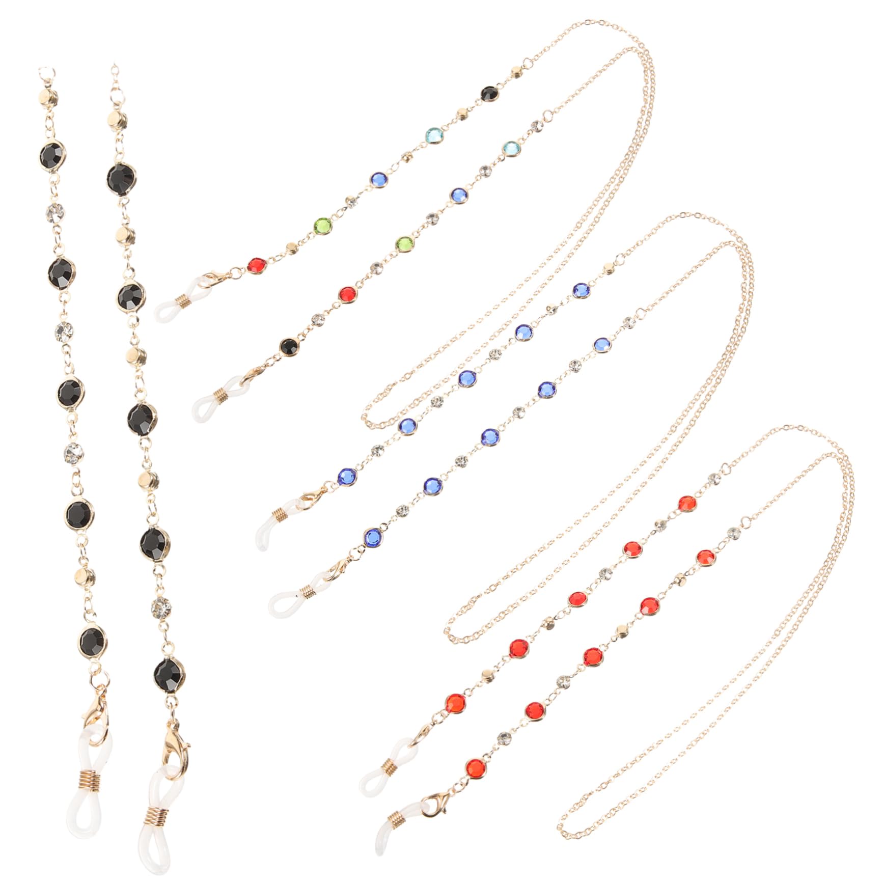 20piezas Cadena De Gafas De Perlas Coloridas Lazos De Ojos De Sol Cuerda Para Gafas Diseño Elegante y Resistente Para Mujeres y Festividades