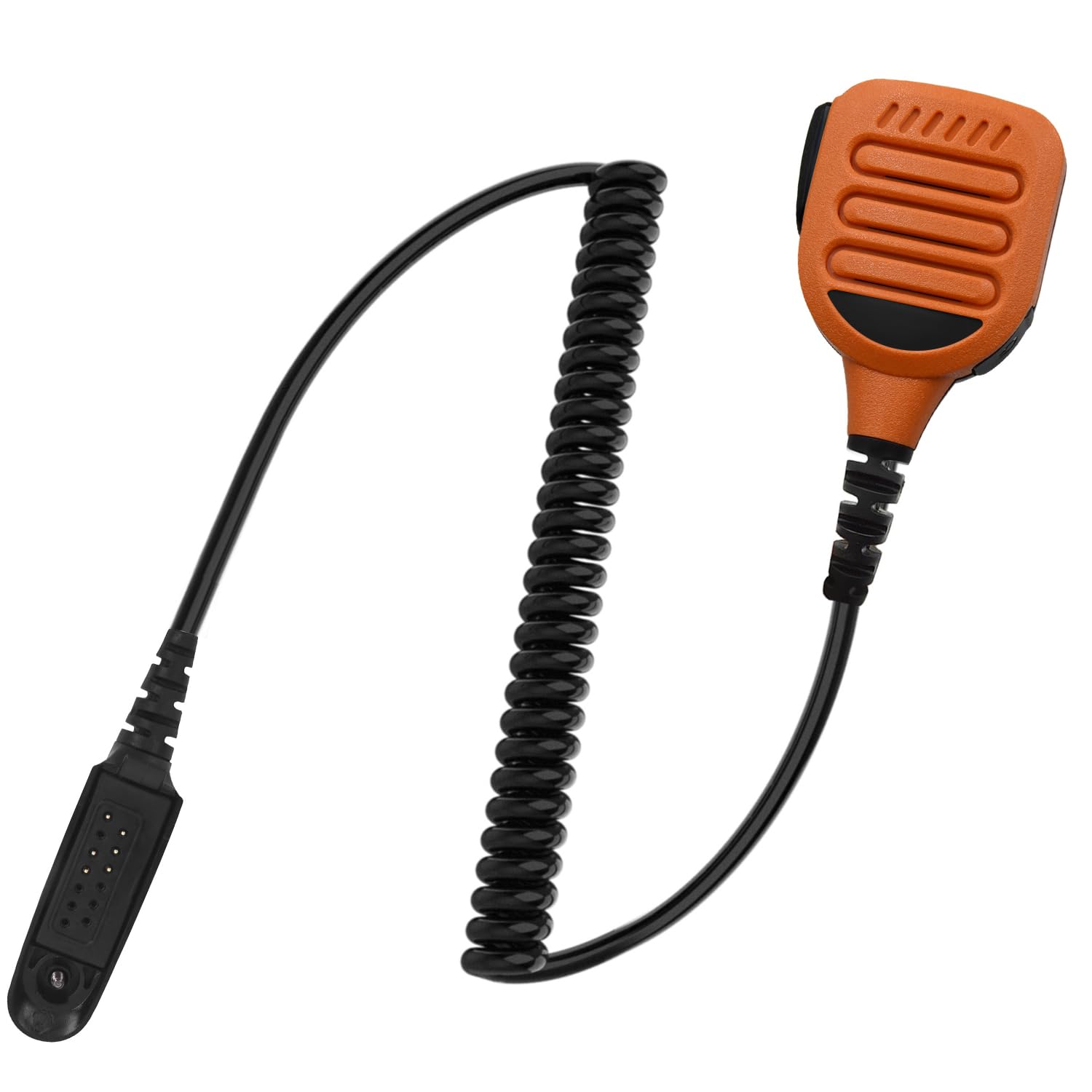 JUYODE Waterproof Radio Speaker Mic Walkie Talkie Shoulder Handheld Microphone with PTT for HT750 HT1250 HT1250ls MTX8250 GP328 Orange (GP328-01)